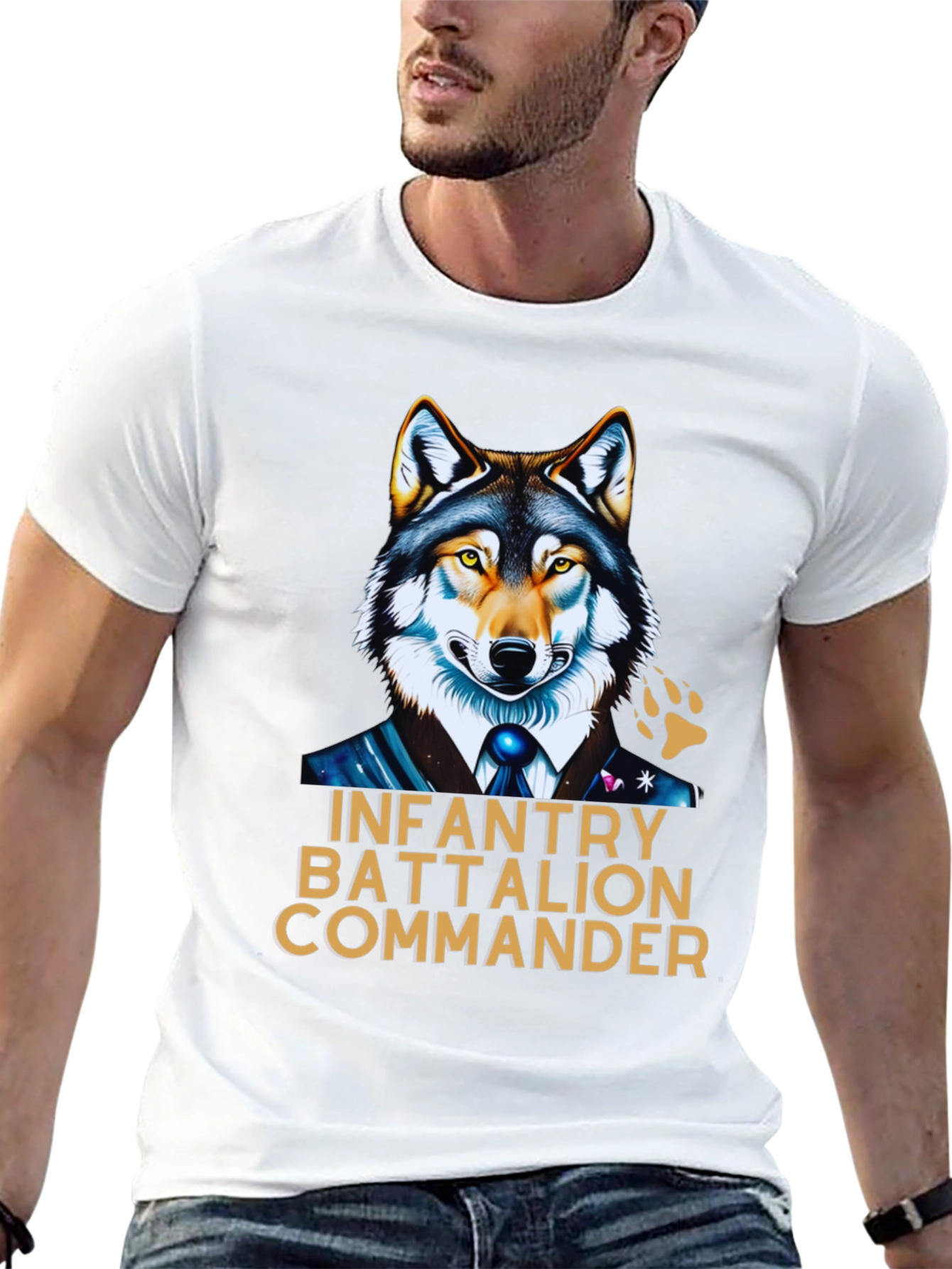 Infantry Battalion Commander Wolf T-Shirt