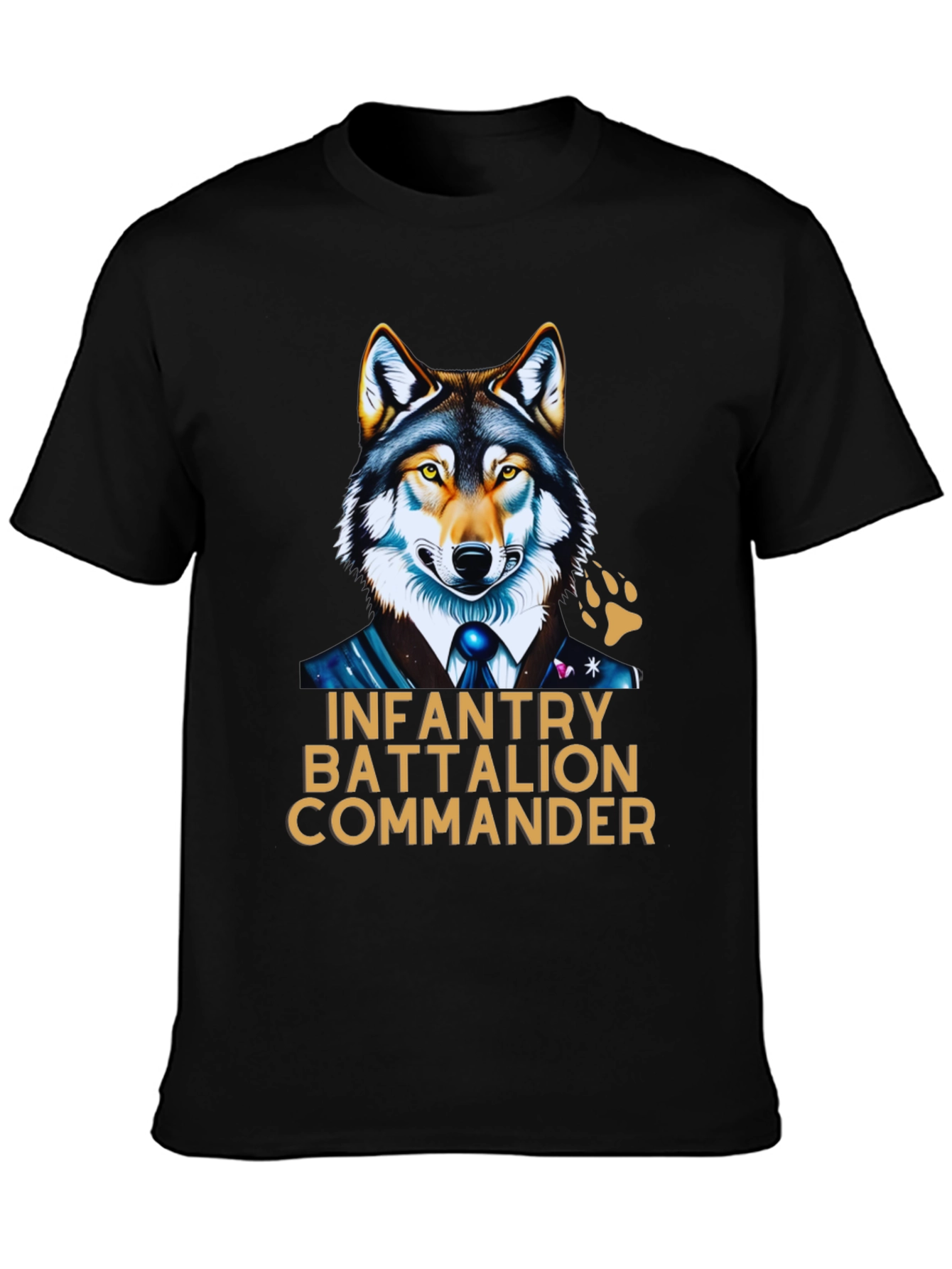 Infantry Battalion Commander Wolf T-Shirt