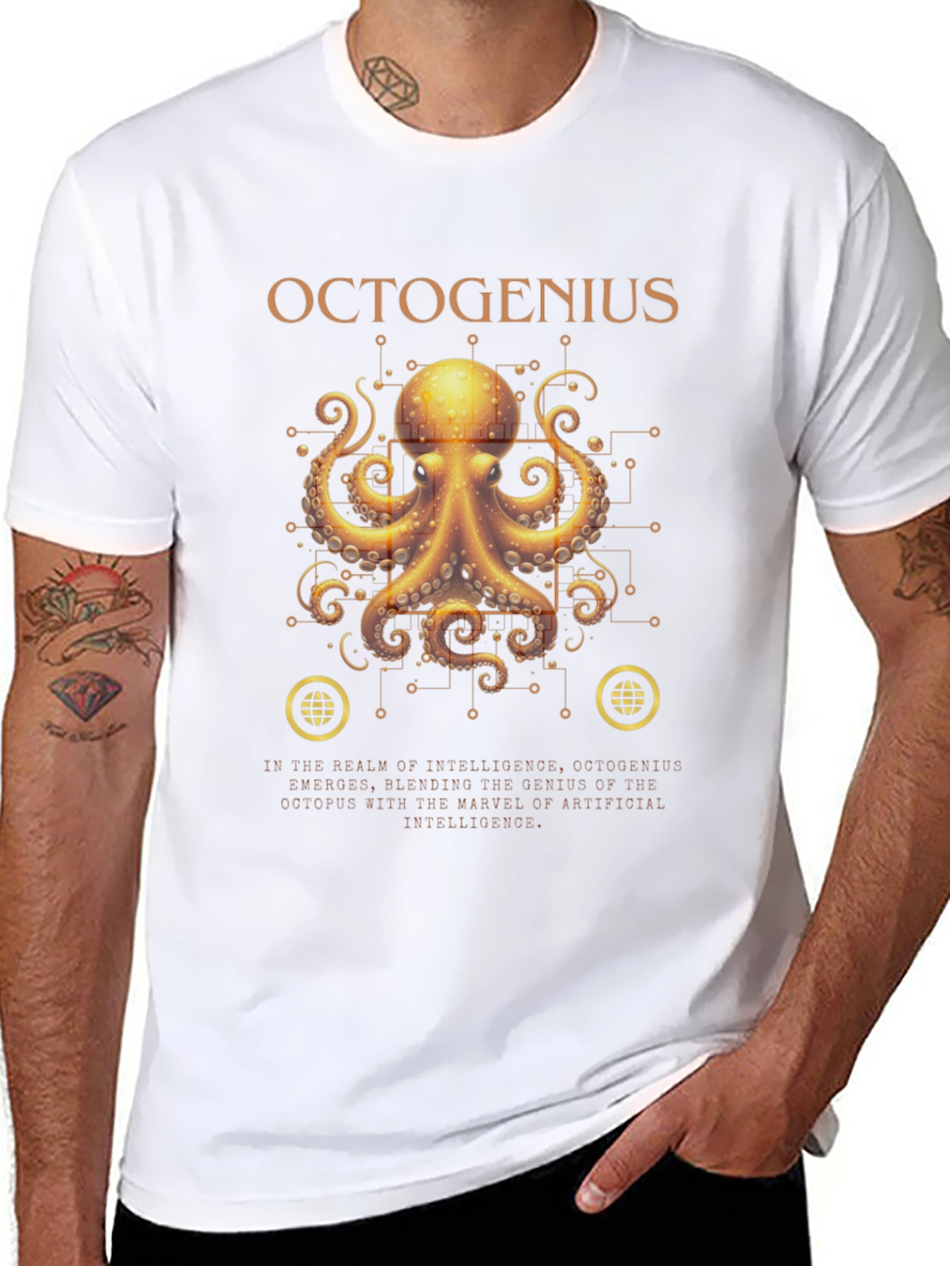 OctoGenius Graphic T-Shirt - Tech Octopus