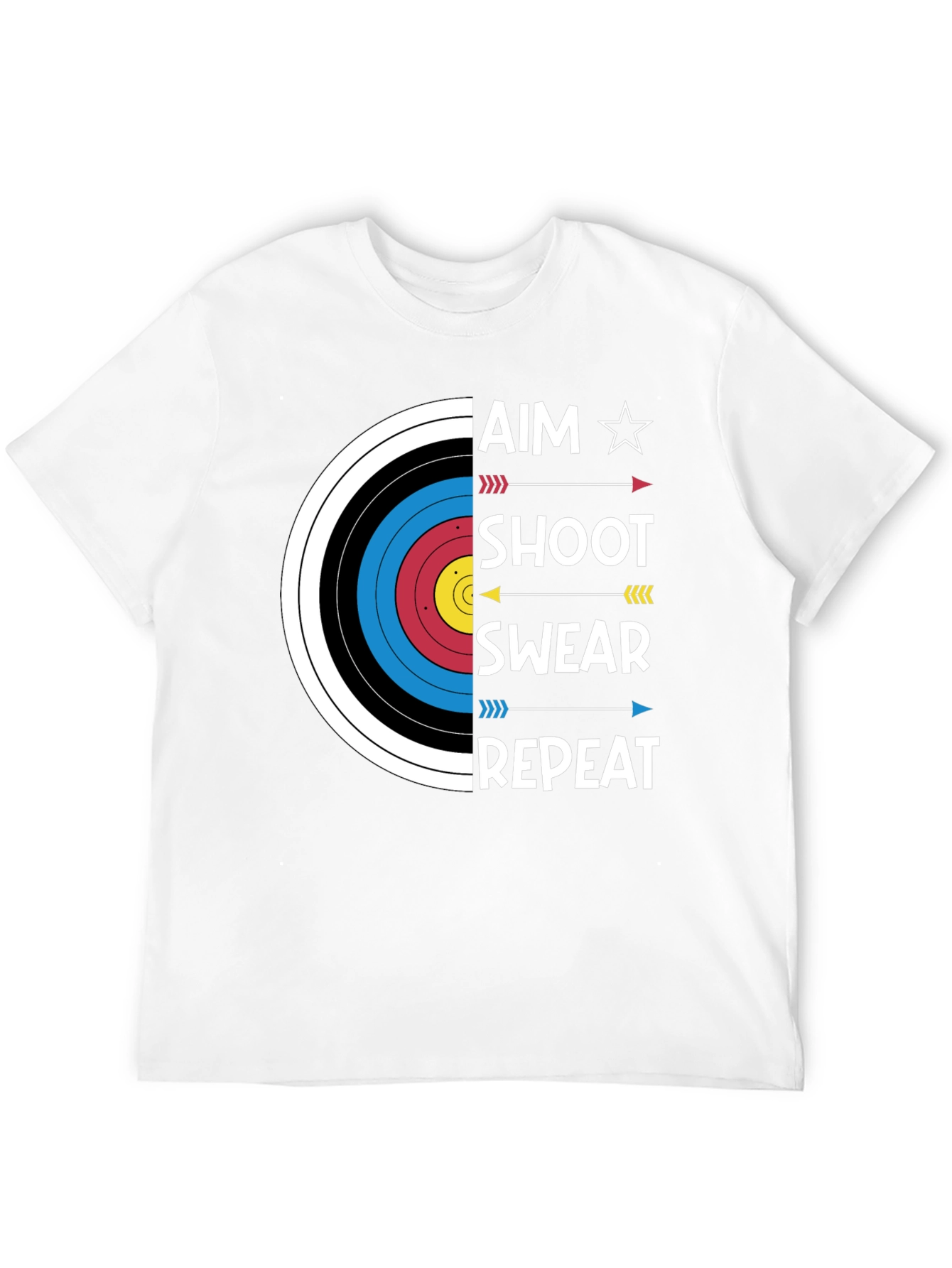Archery Aim Shoot Swear Repeat T-Shirt