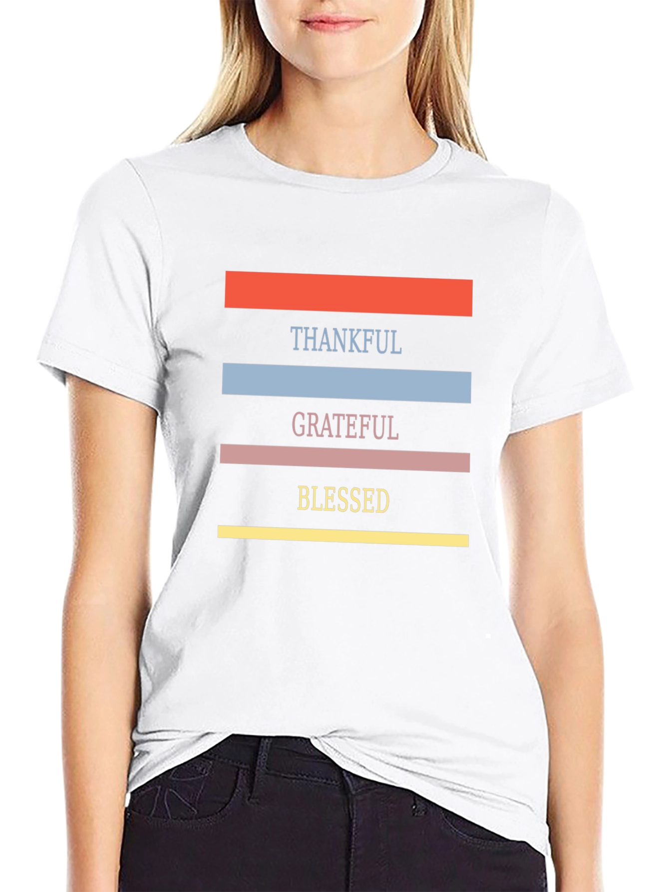 Thankful Grateful Blessed Graphic Tee