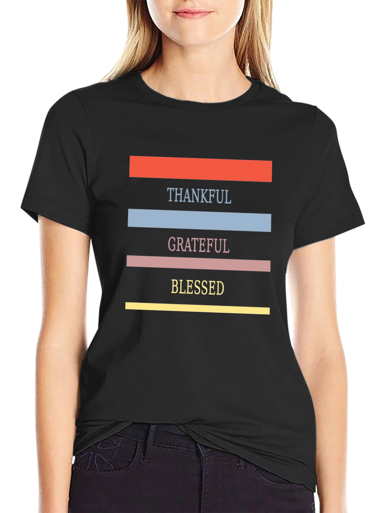 Thankful Grateful Blessed Graphic Tee