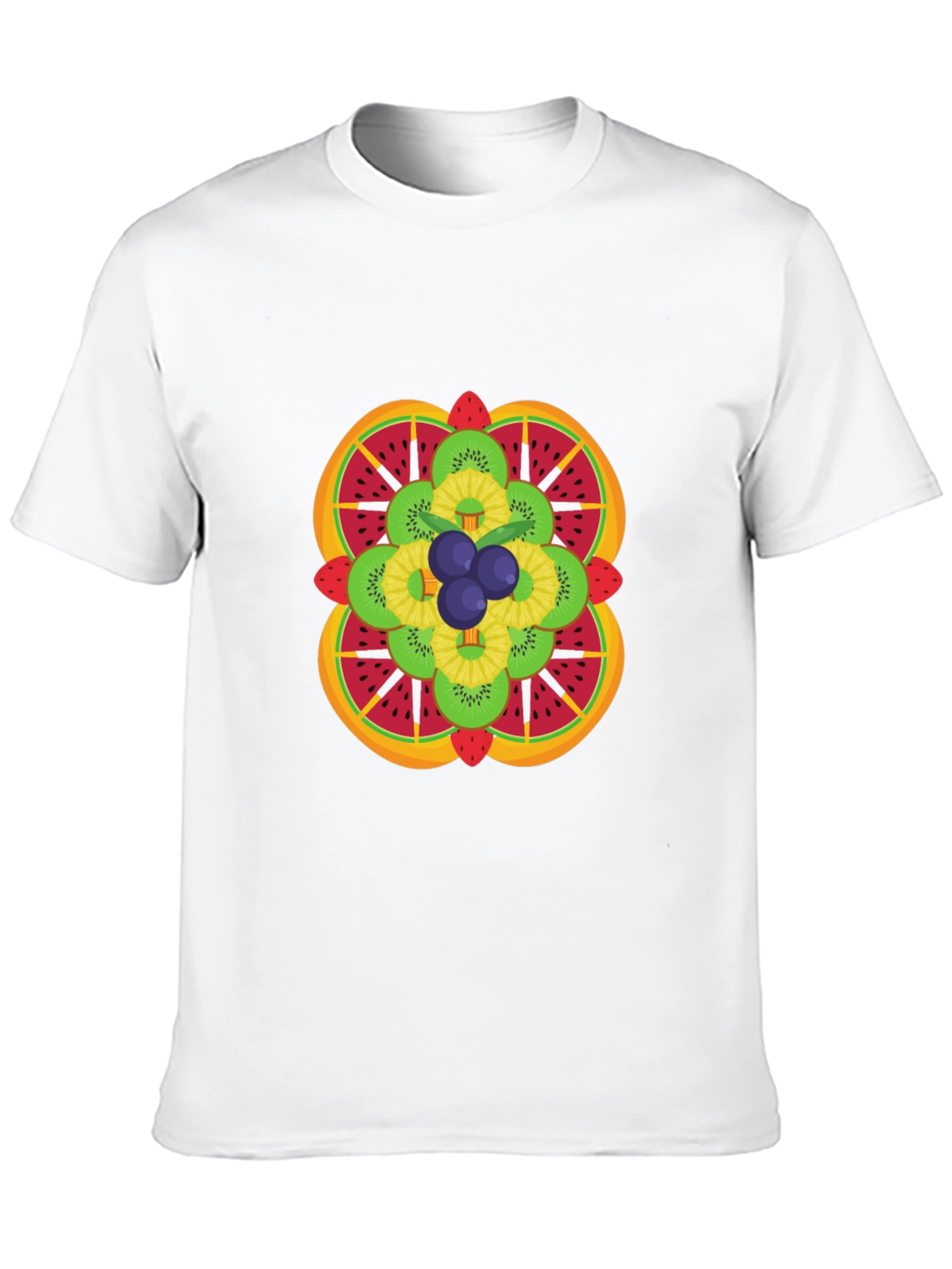Fruit Mandala Graphic Tee - Stylish & Unique Design