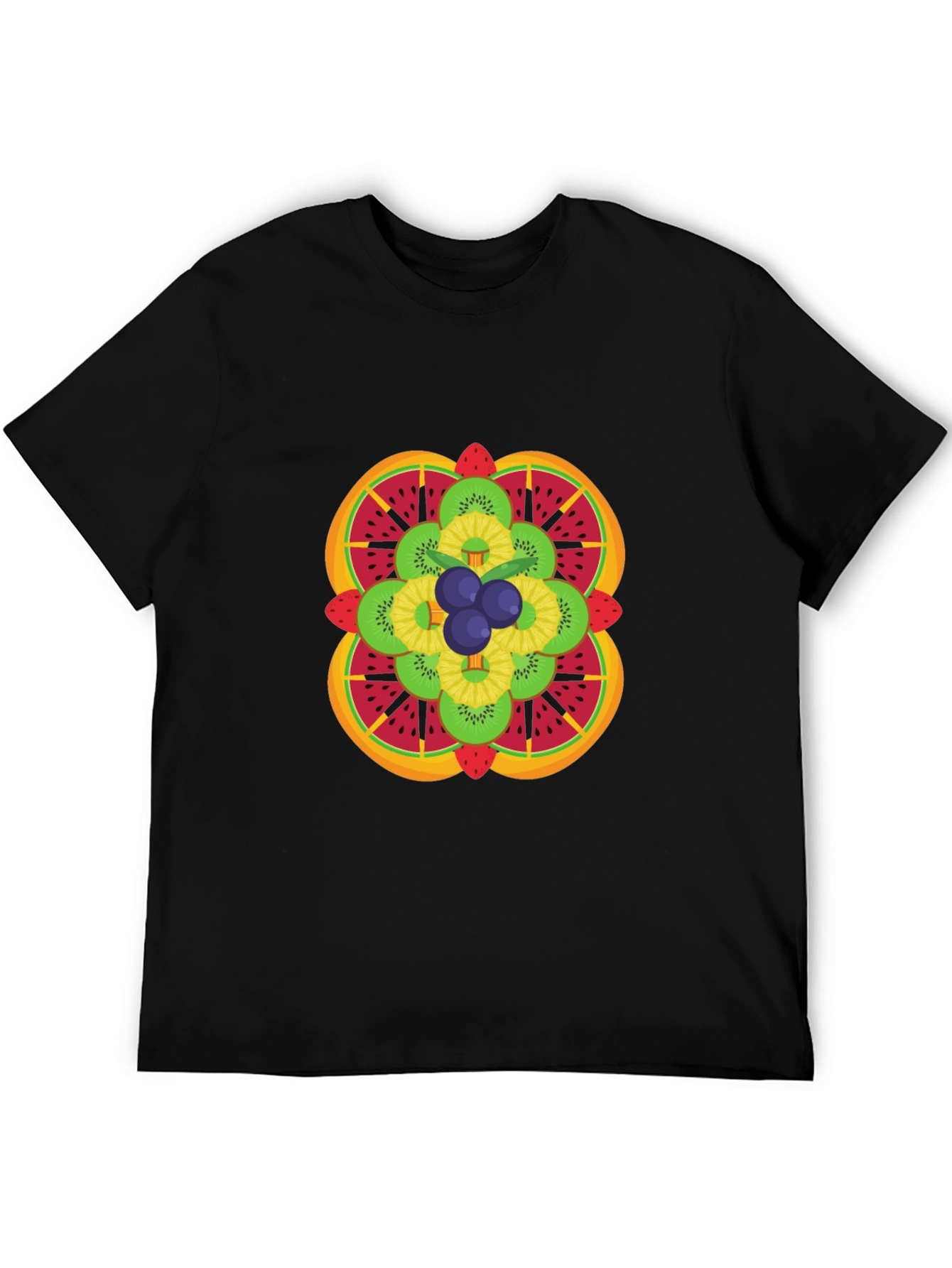 Fruit Mandala Graphic Tee - Stylish & Unique Design