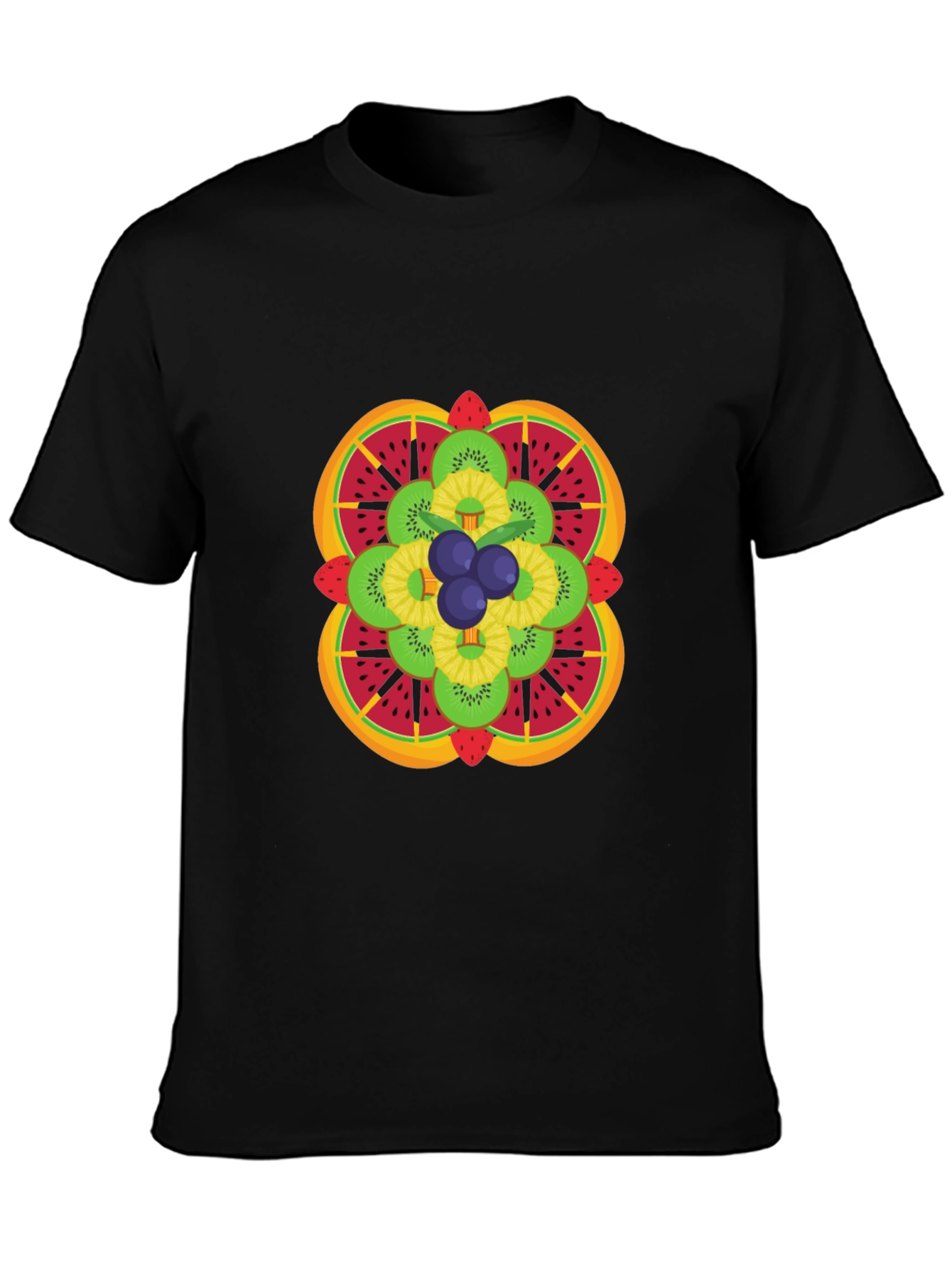 Fruit Mandala Graphic Tee - Stylish & Unique Design