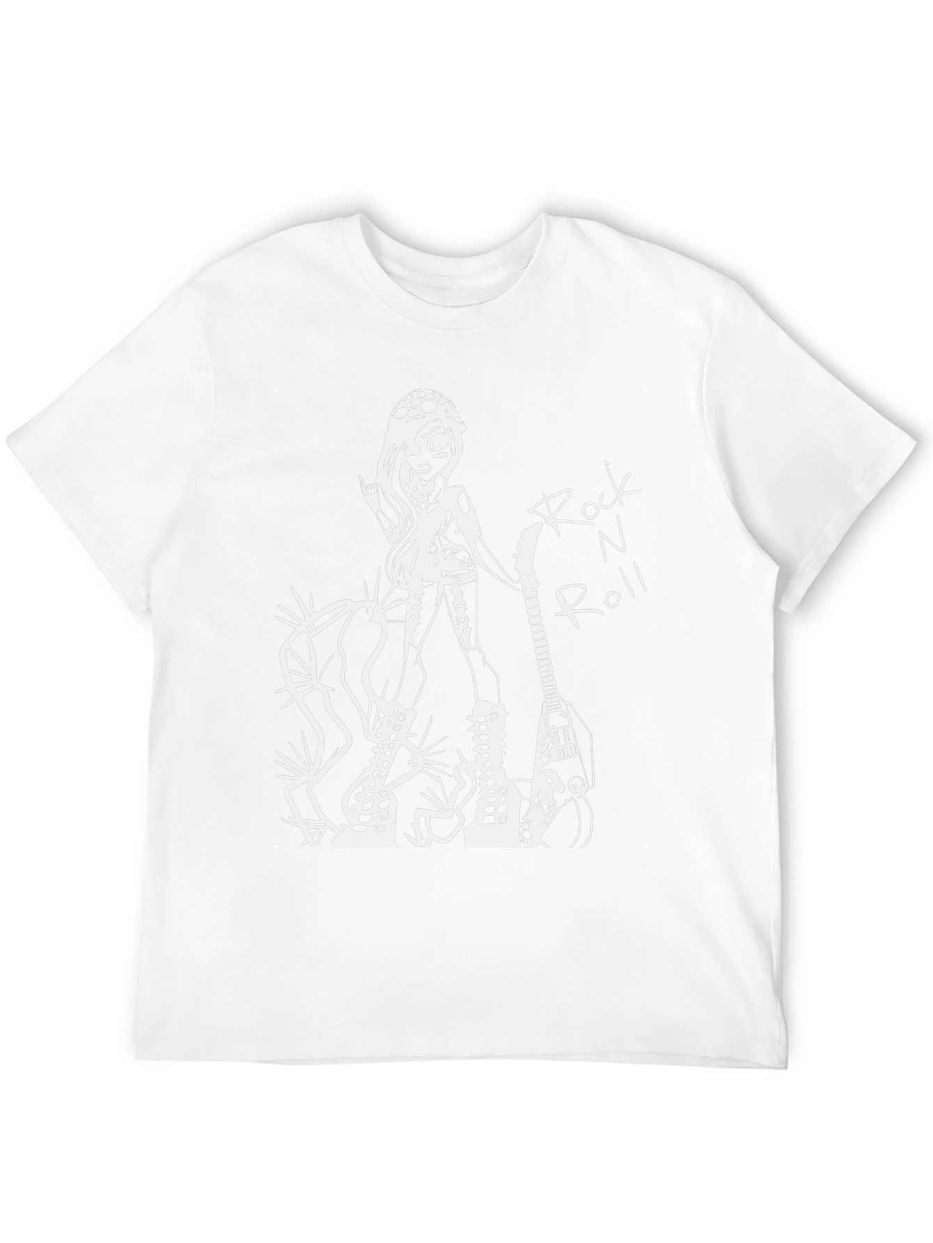 Rock N Roll Graphic T-Shirt - Black