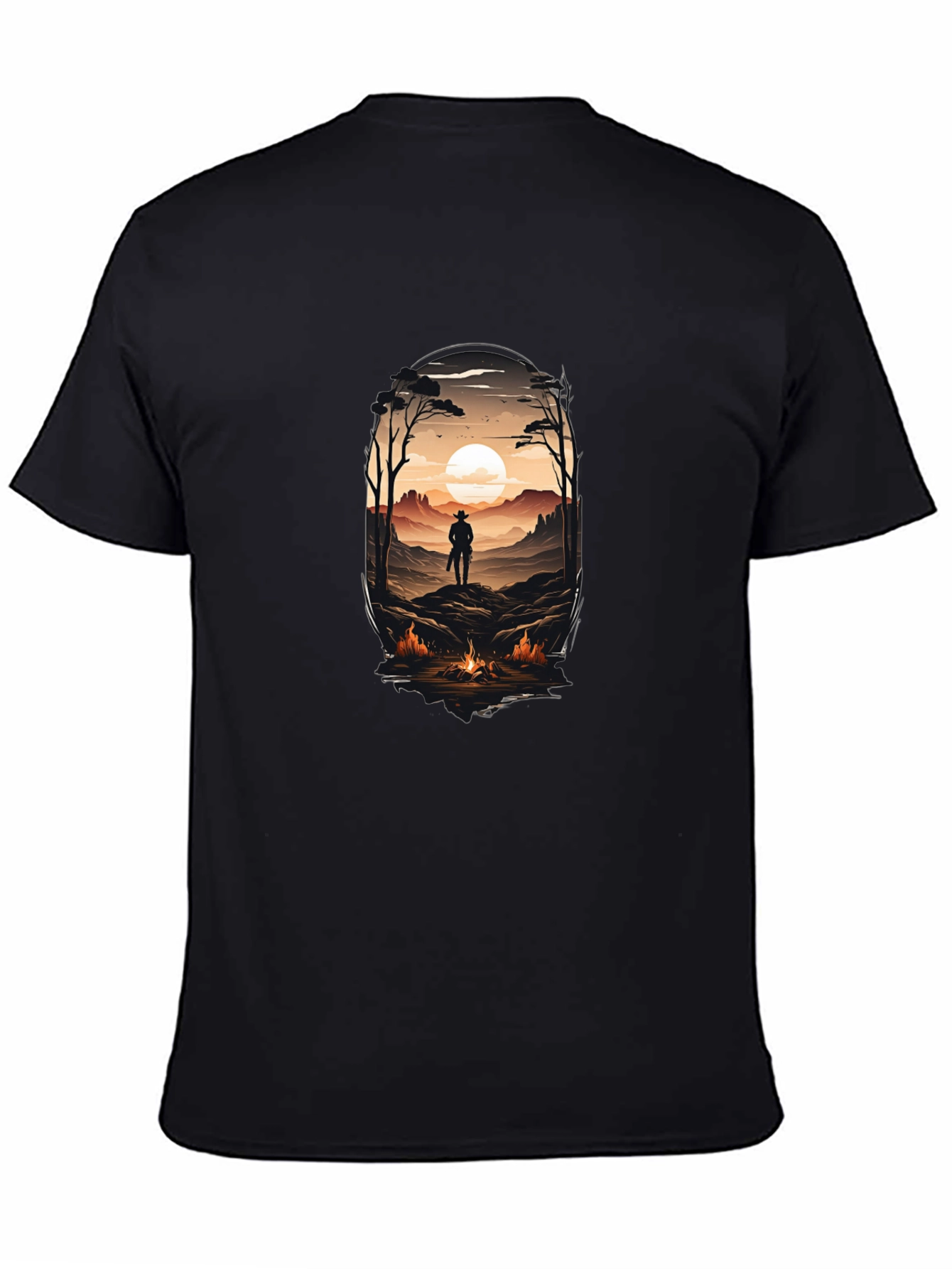 Western Landscape Graphic T-Shirt