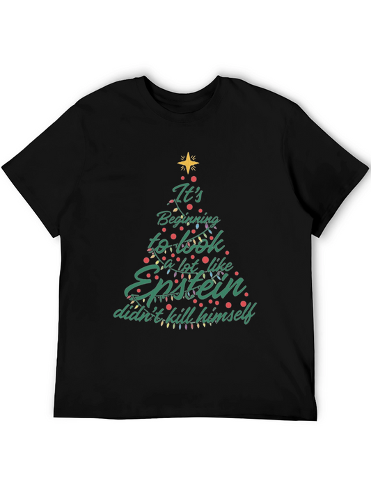 Epstein Didnt Kill Himself Christmas Tree T-Shirt