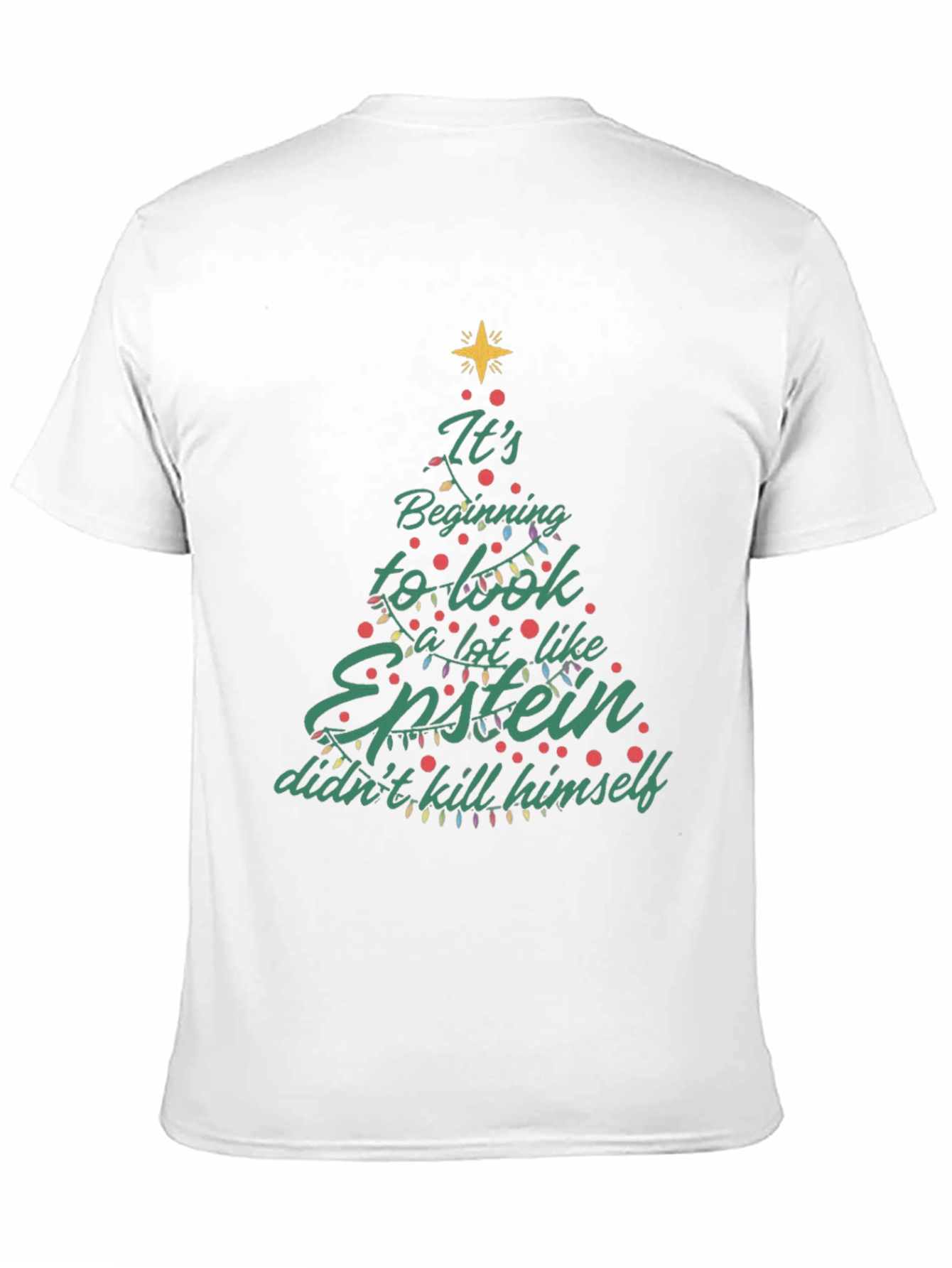 Epstein Didnt Kill Himself Christmas Tree T-Shirt