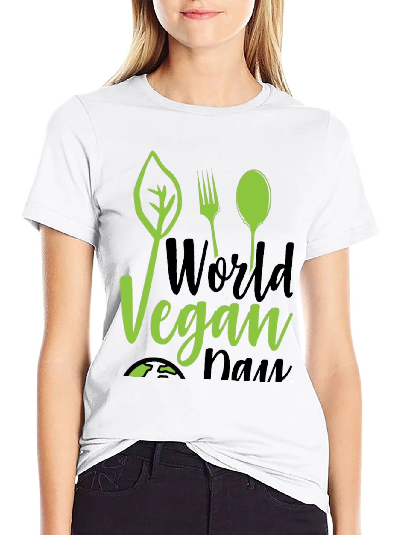 World Vegan Day Graphic Tee - Black