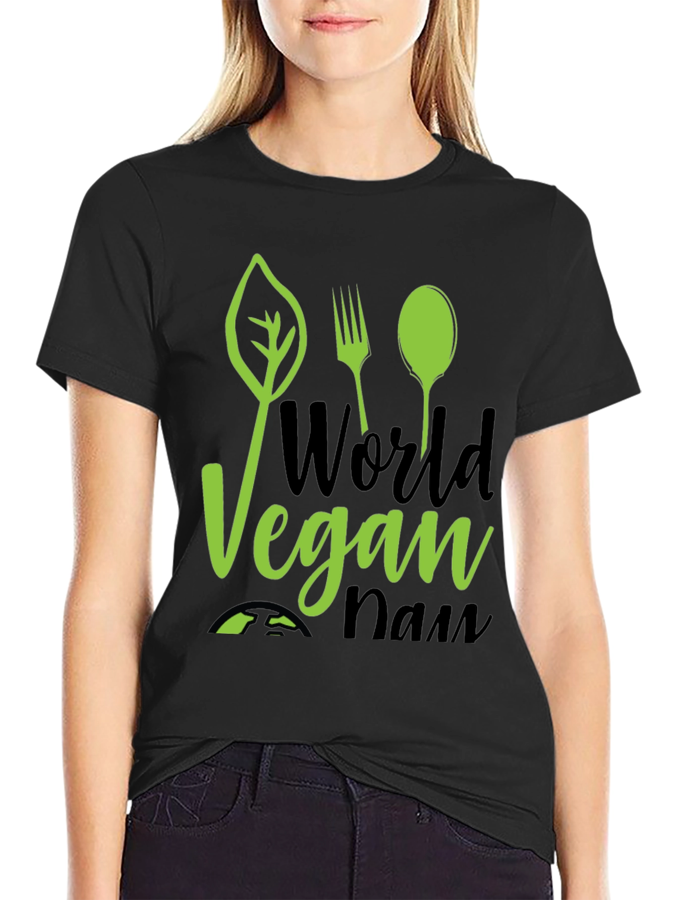 World Vegan Day Graphic Tee - Black