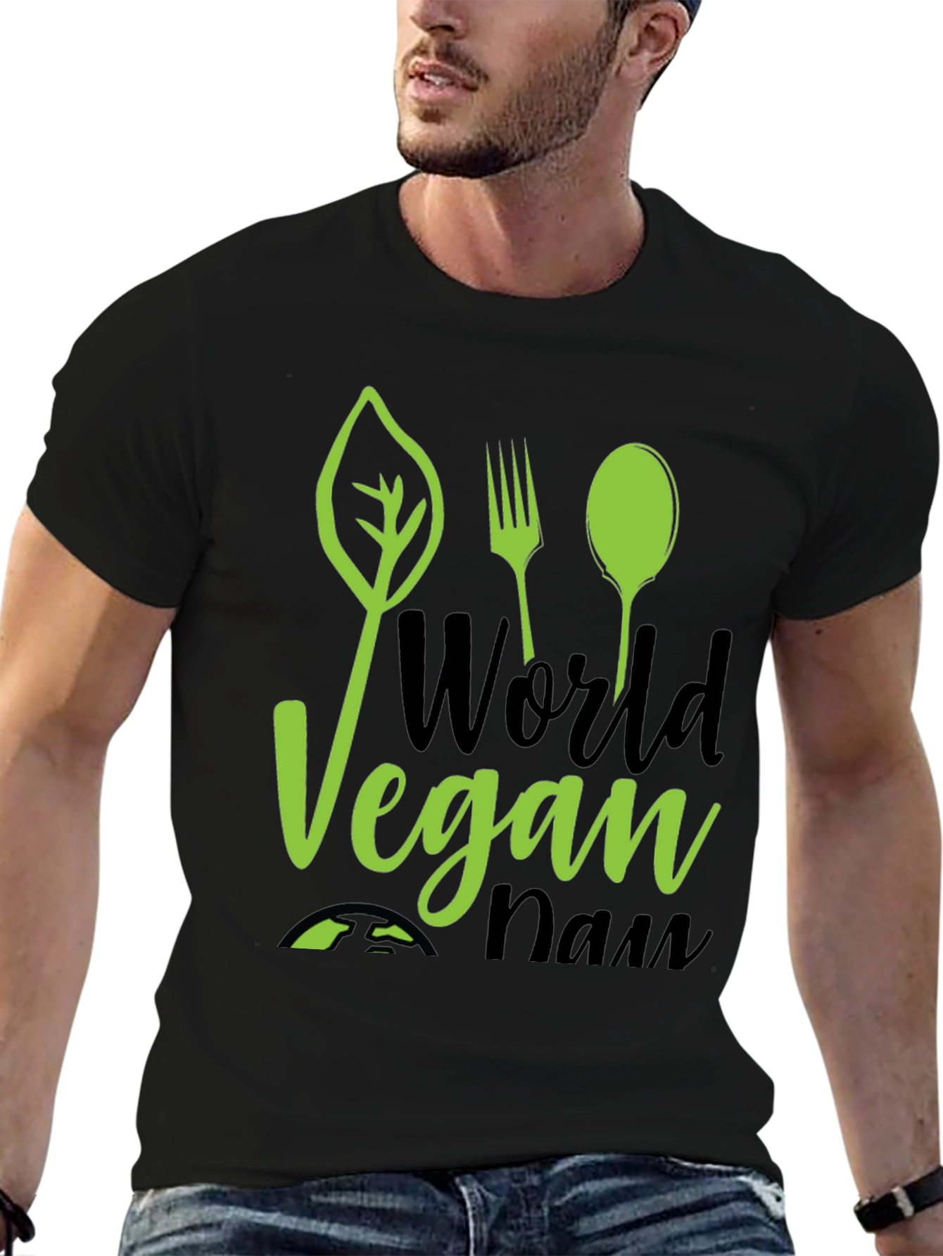 World Vegan Day Graphic Tee - Black