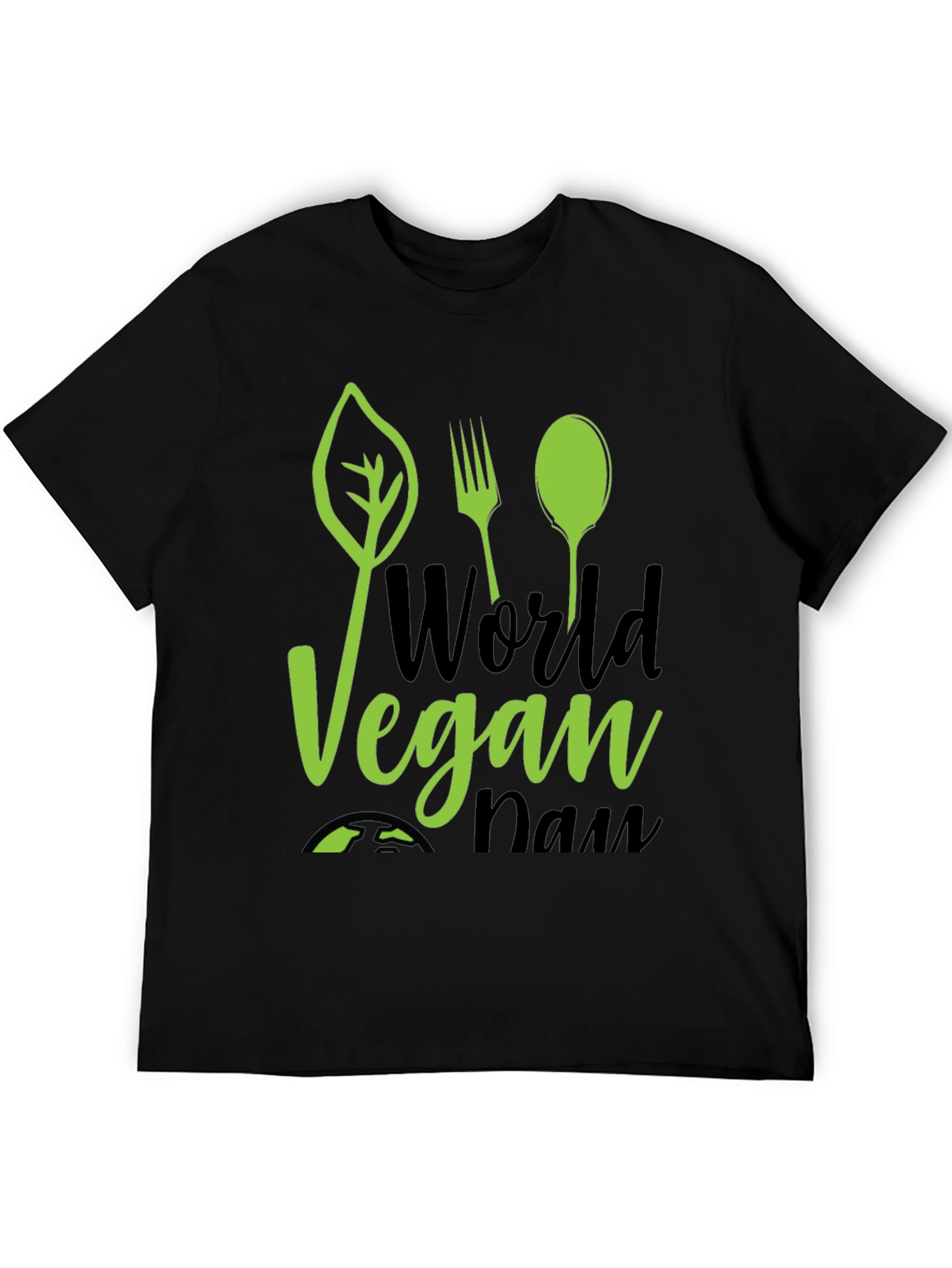 World Vegan Day Graphic Tee - Black