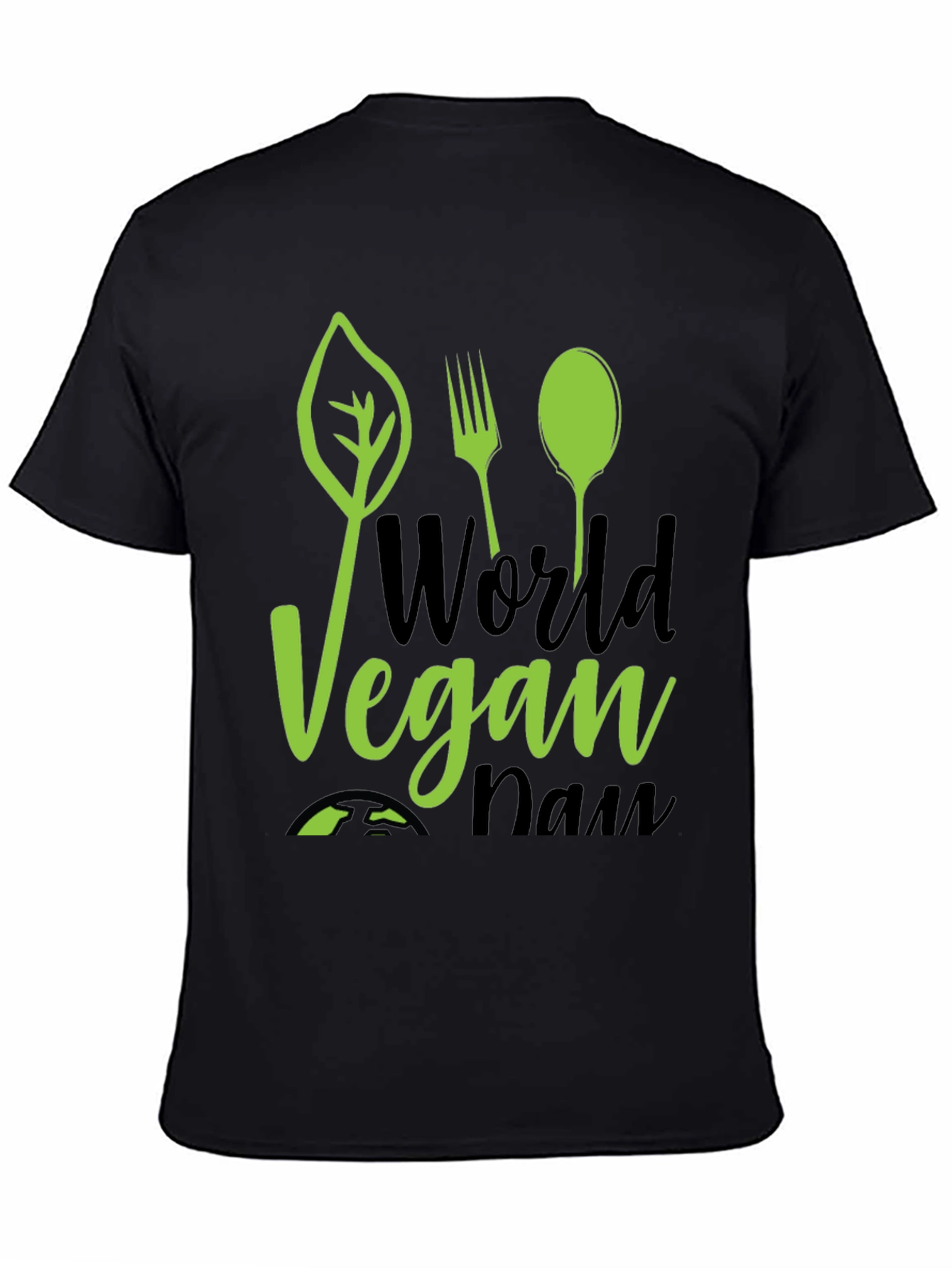 World Vegan Day Graphic Tee - Black