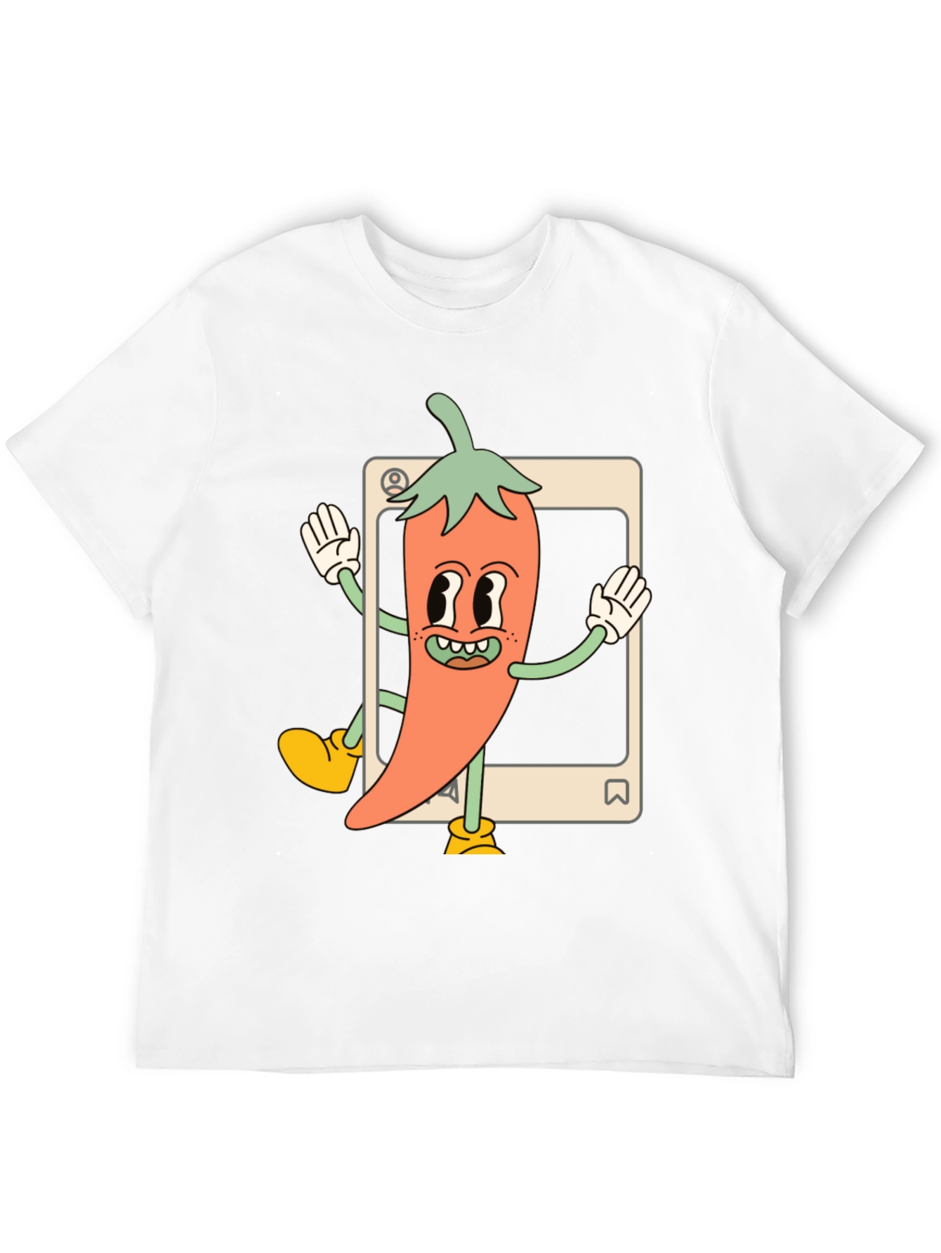 Cartoon Chili Pepper Graphic Tee