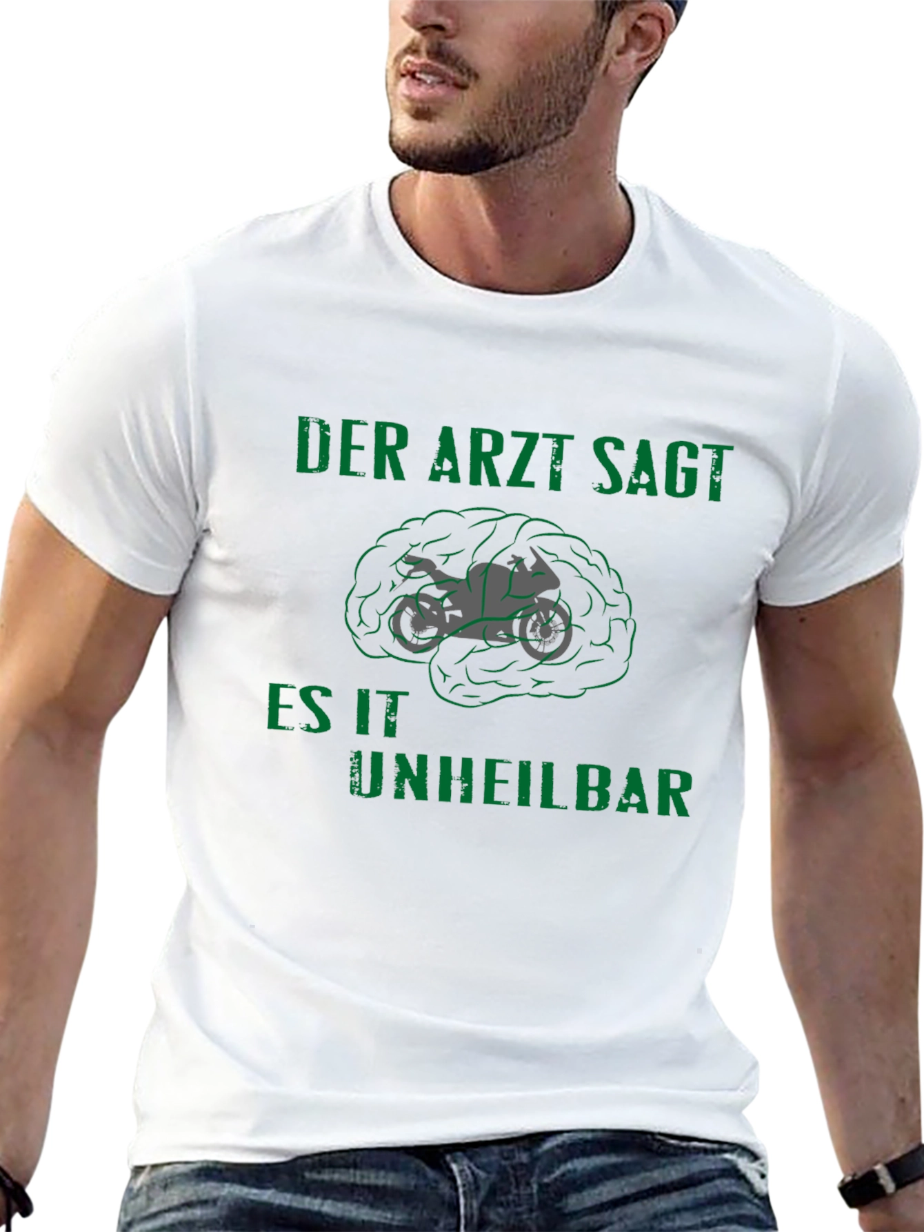 Motorcycle Brain T-Shirt - Incurable Design