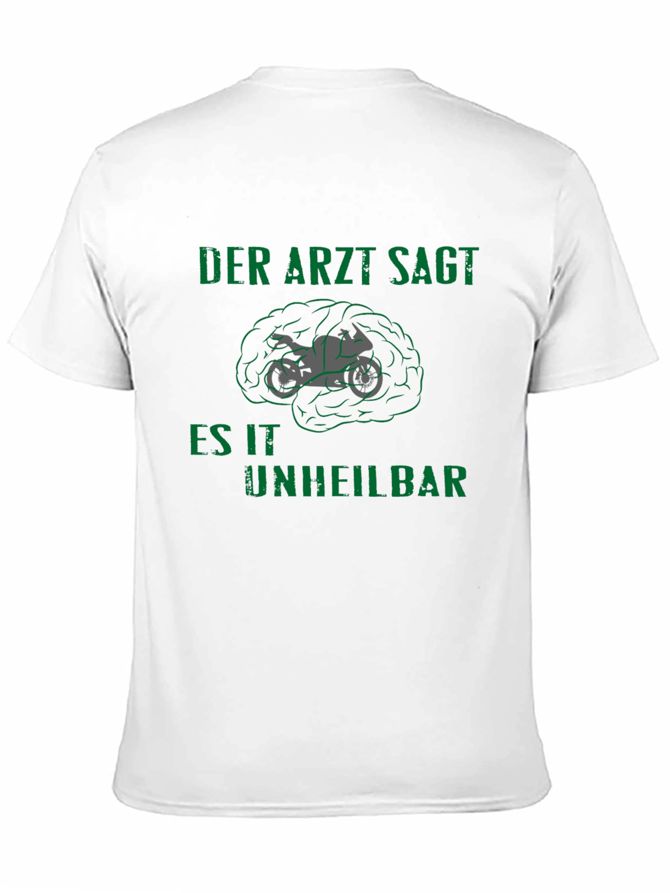 Motorcycle Brain T-Shirt - Incurable Design