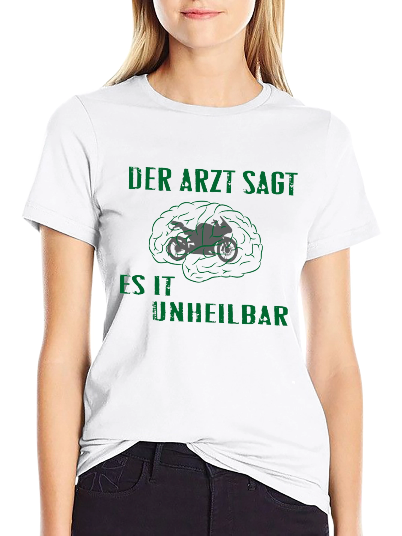 Motorcycle Brain T-Shirt - Incurable Design
