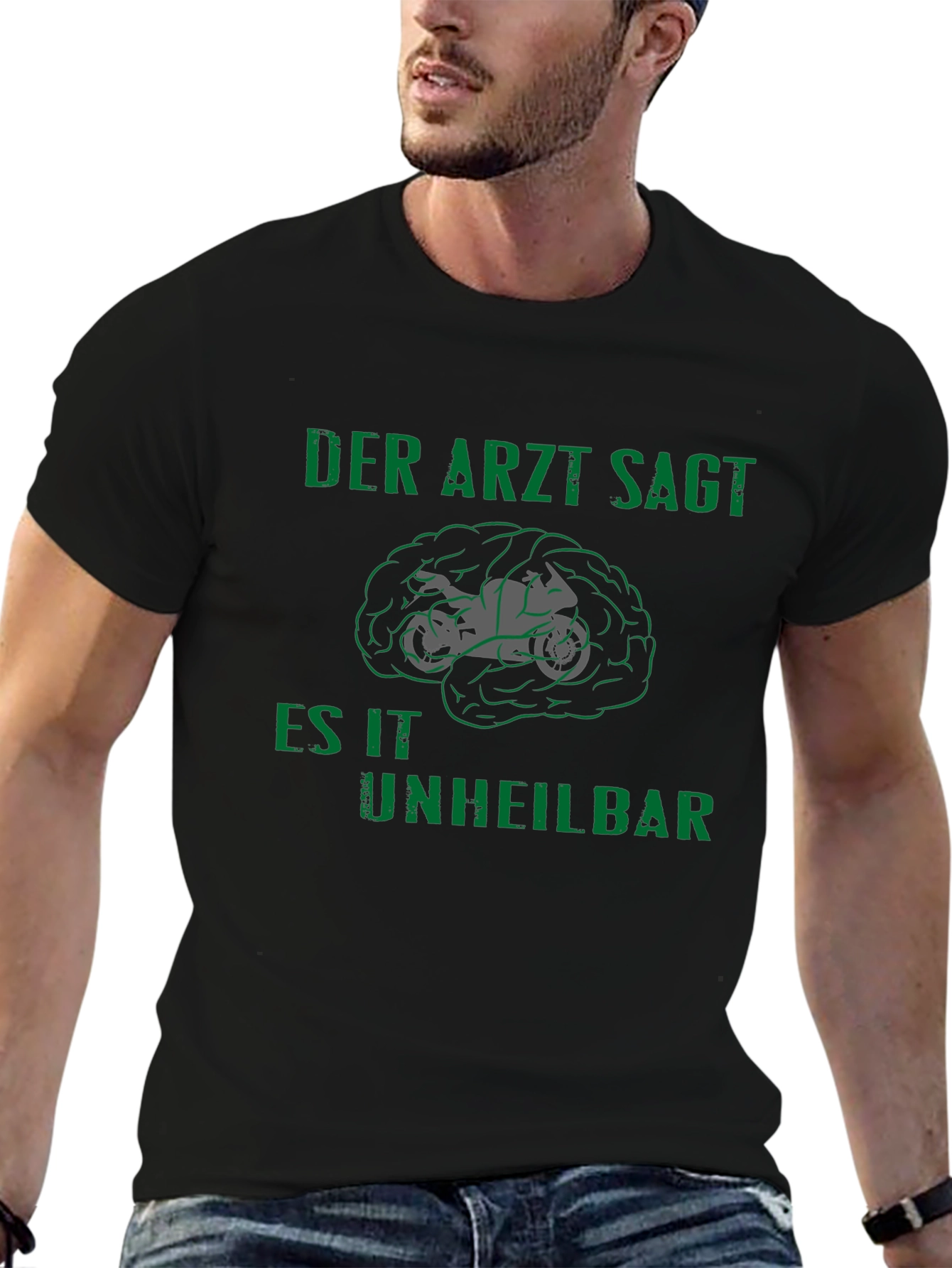 Motorcycle Brain T-Shirt - Incurable Design
