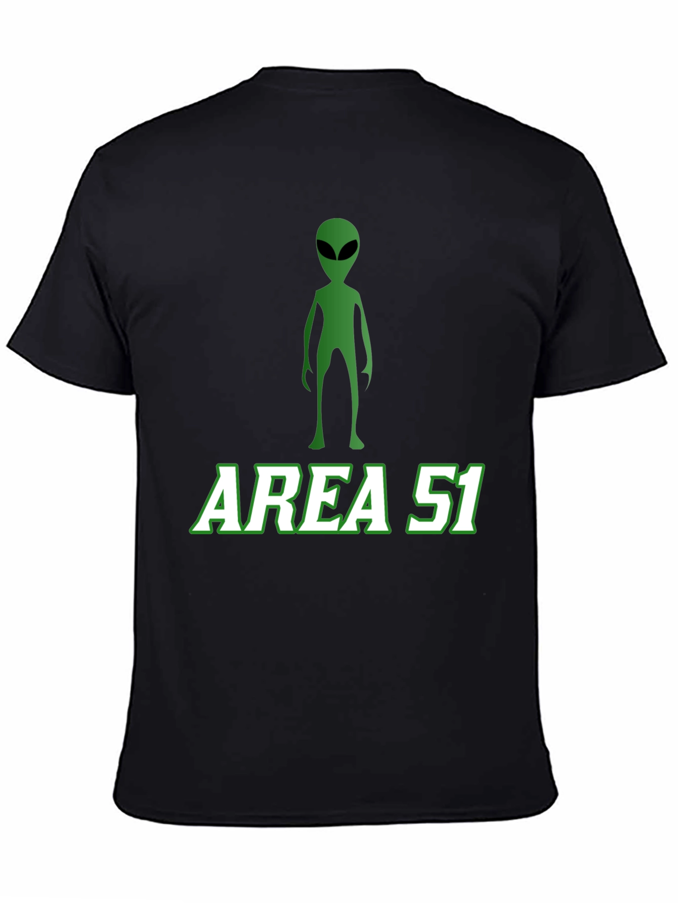 Area 51 Alien Graphic Tee - Black