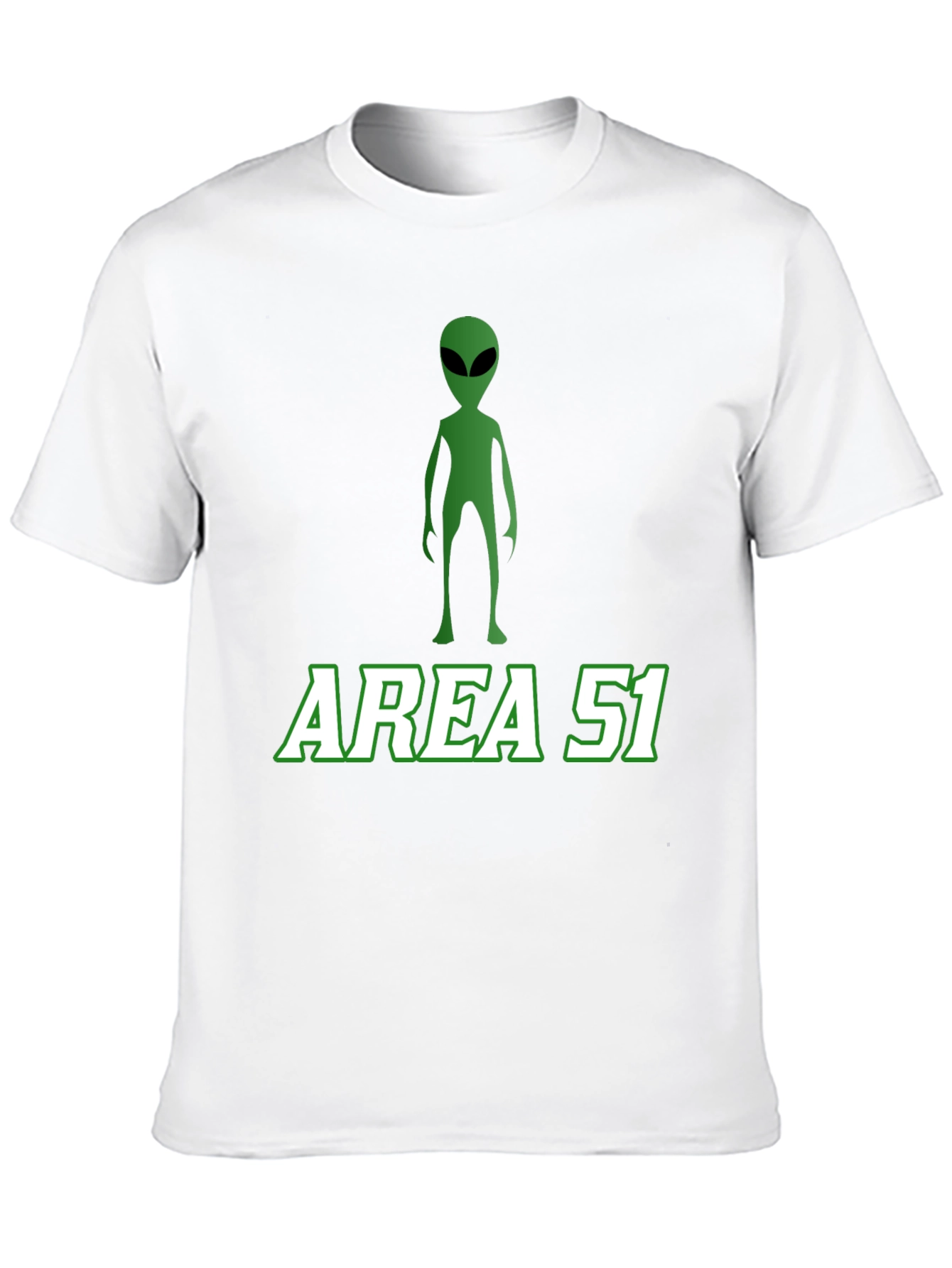 Area 51 Alien Graphic Tee - Black