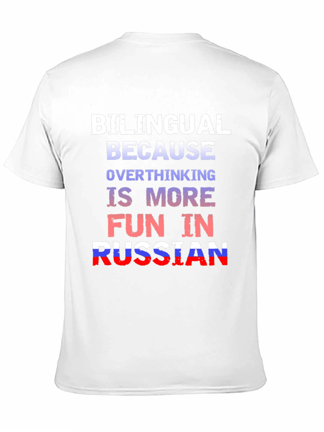 Bilingual Russian Overthinking T-Shirt