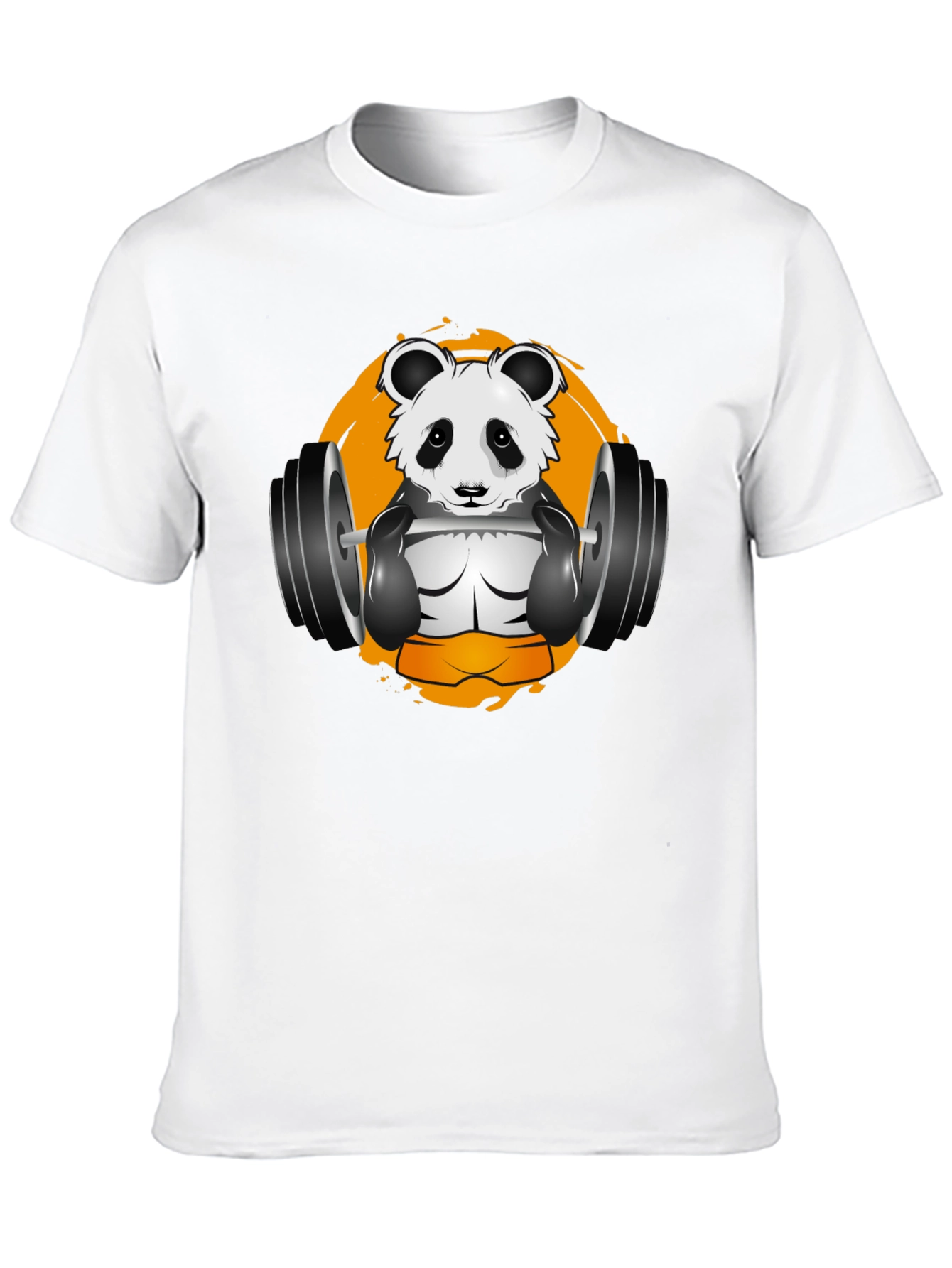 Panda Gym T-Shirt - Black Graphic Tee