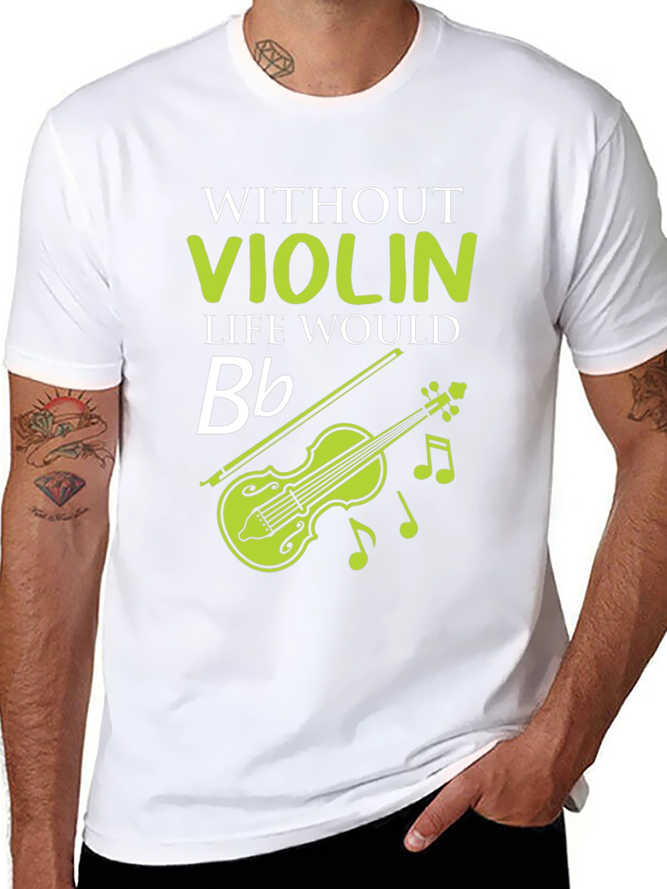 Without Violin Life Would Bb Funny Music T-Shirt