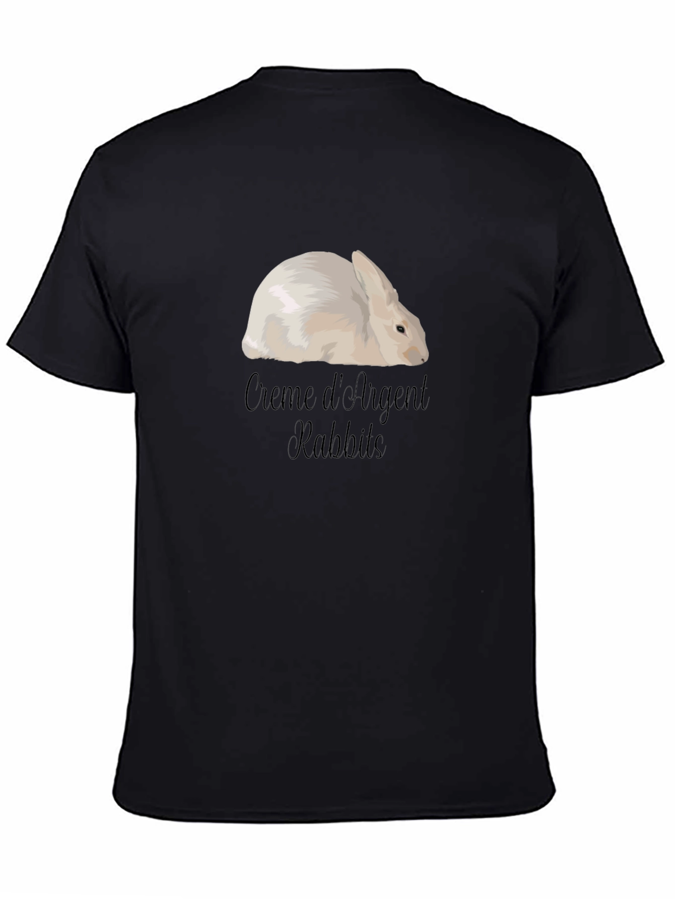 Creme dArgent Rabbit Graphic T-Shirt