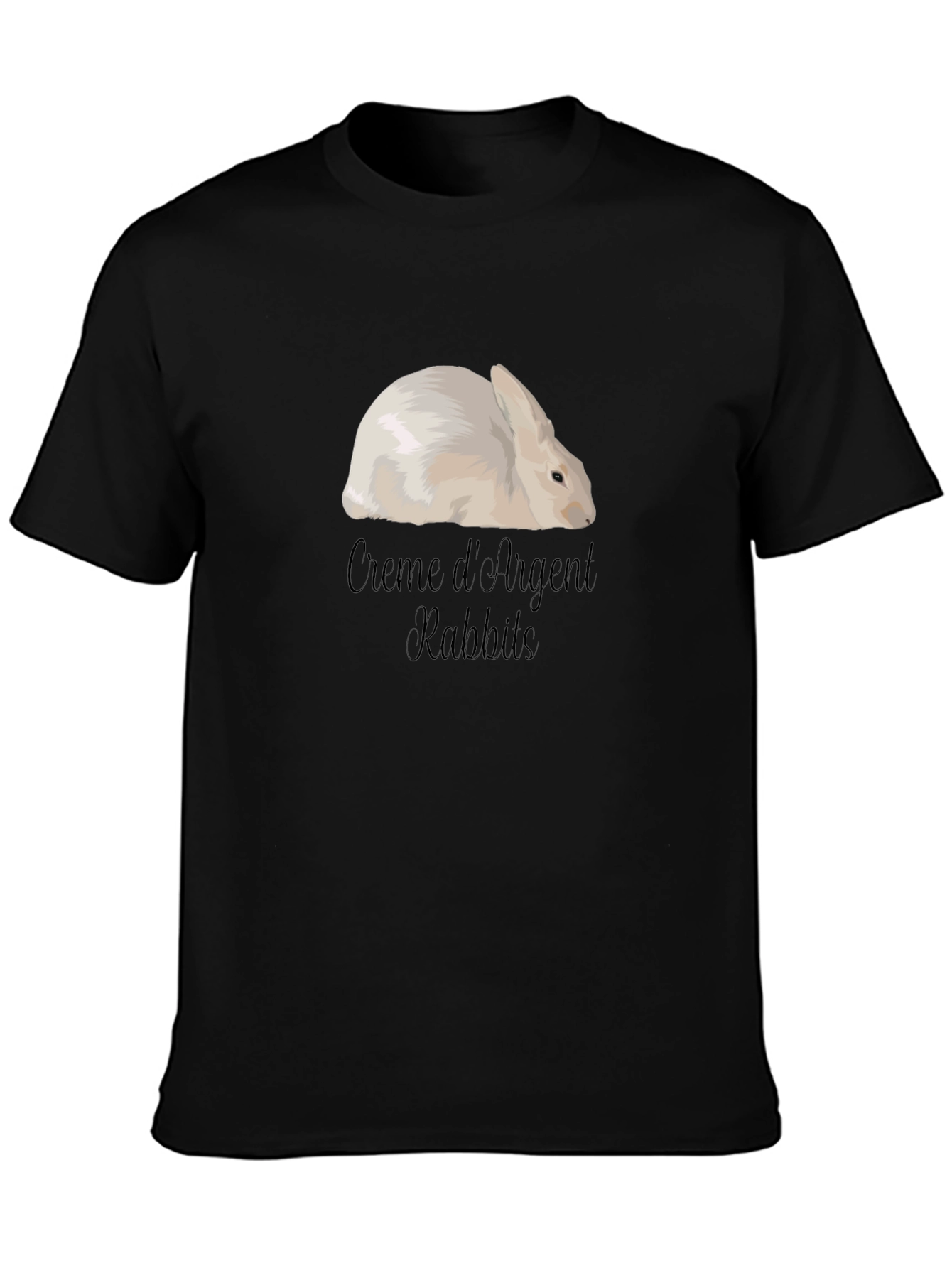Creme dArgent Rabbit Graphic T-Shirt