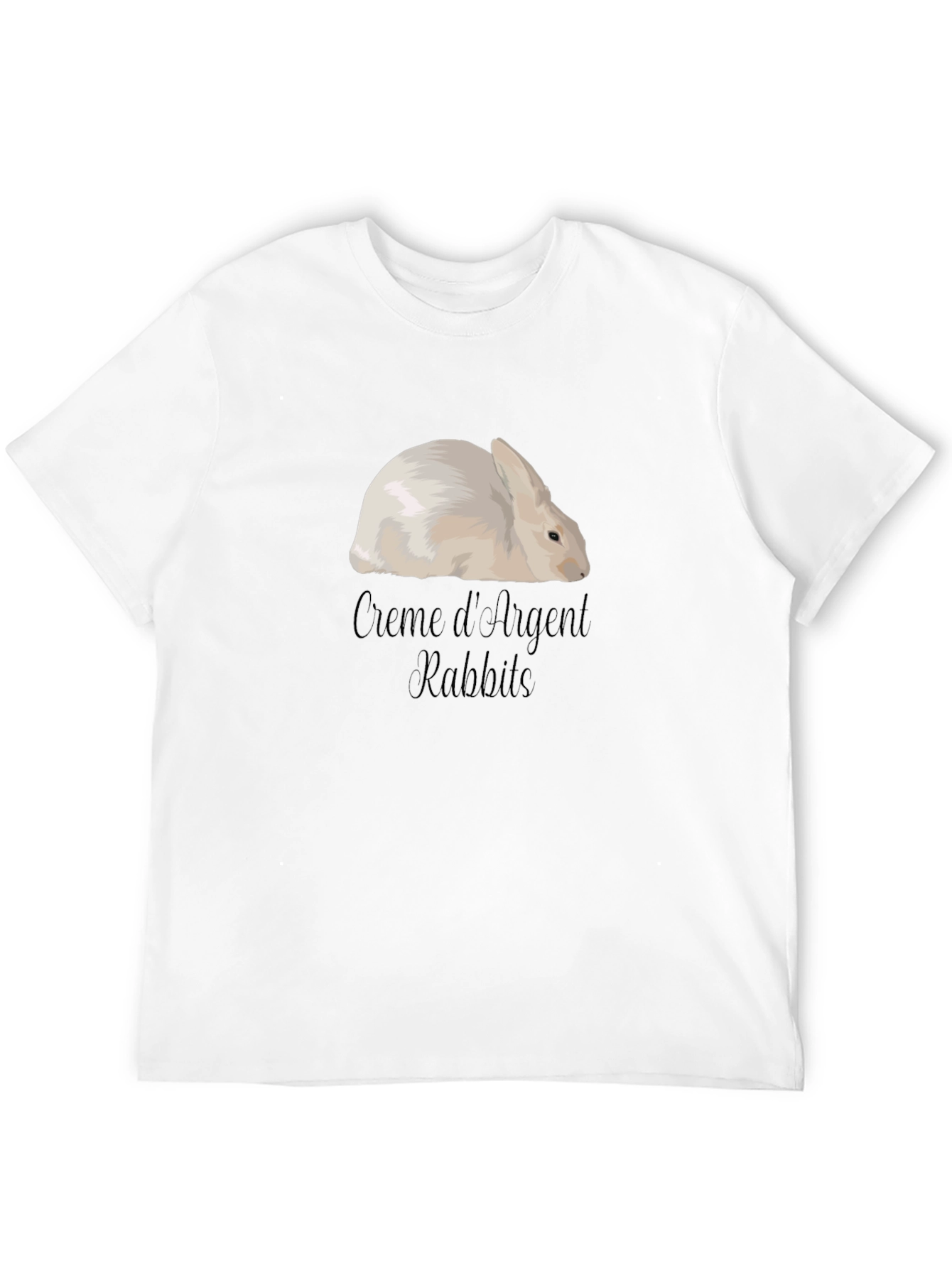 Creme dArgent Rabbit Graphic T-Shirt