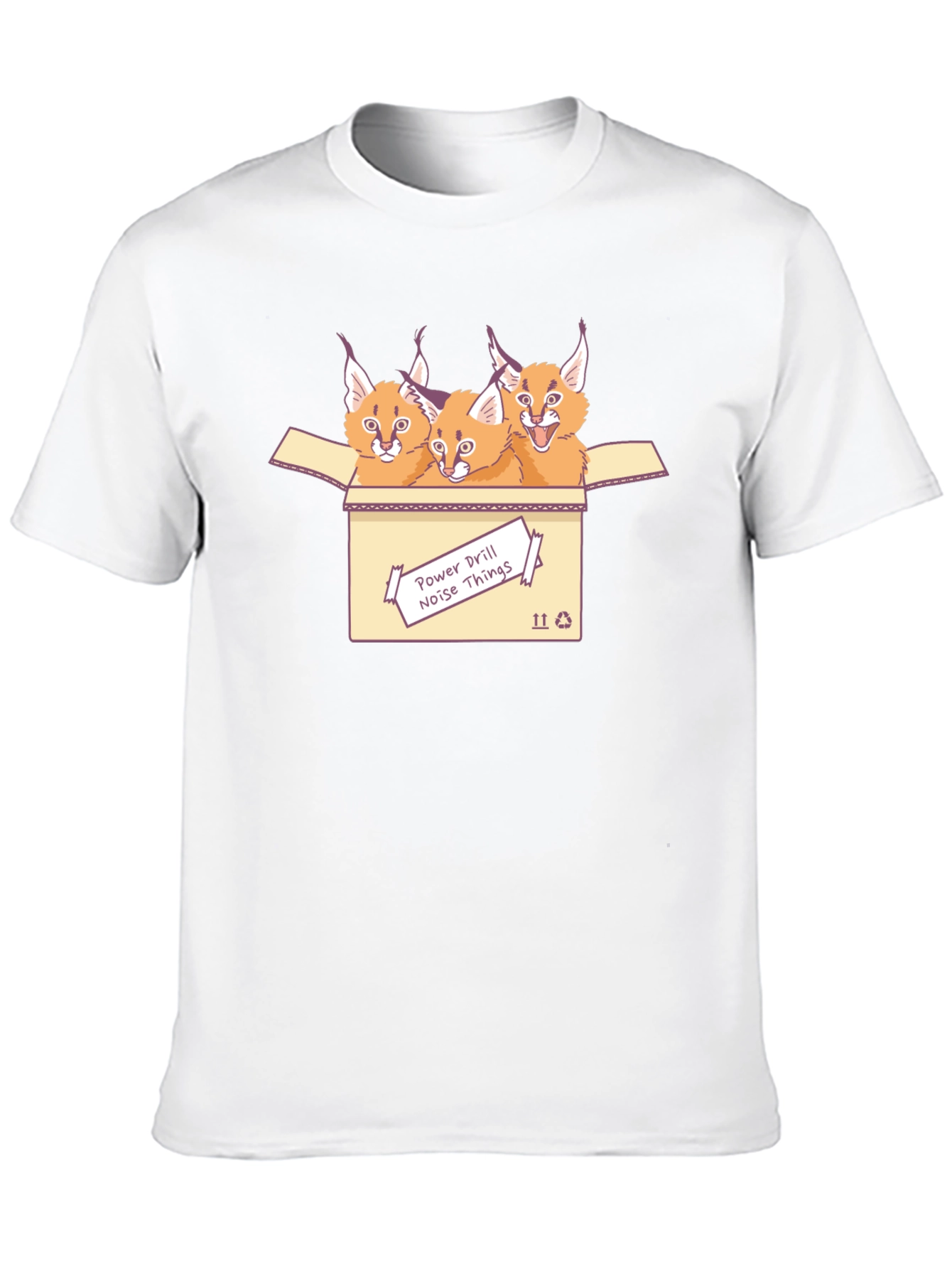 Caracal Cat T-Shirt - Power Drill Noise Things