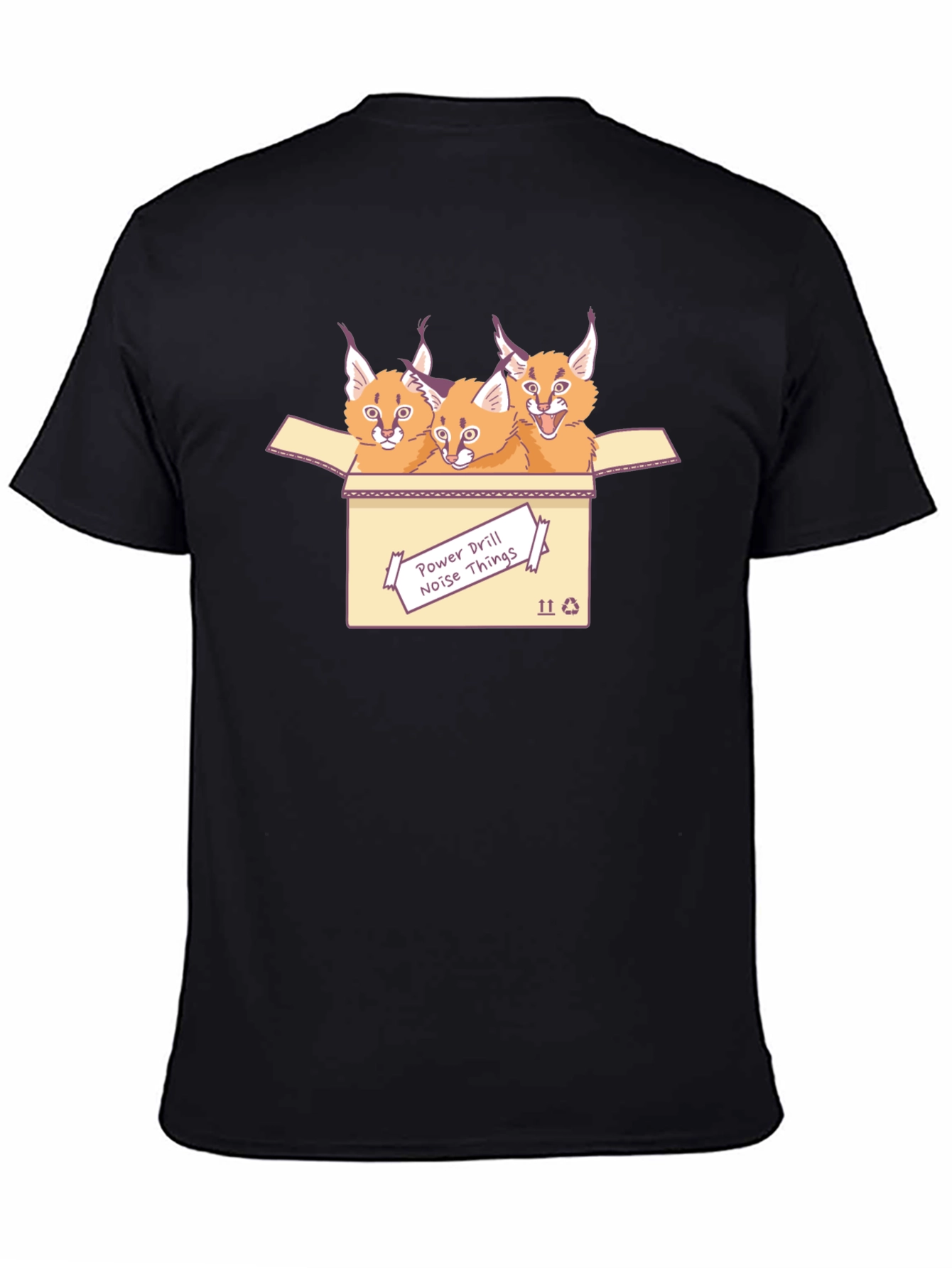 Caracal Cat T-Shirt - Power Drill Noise Things