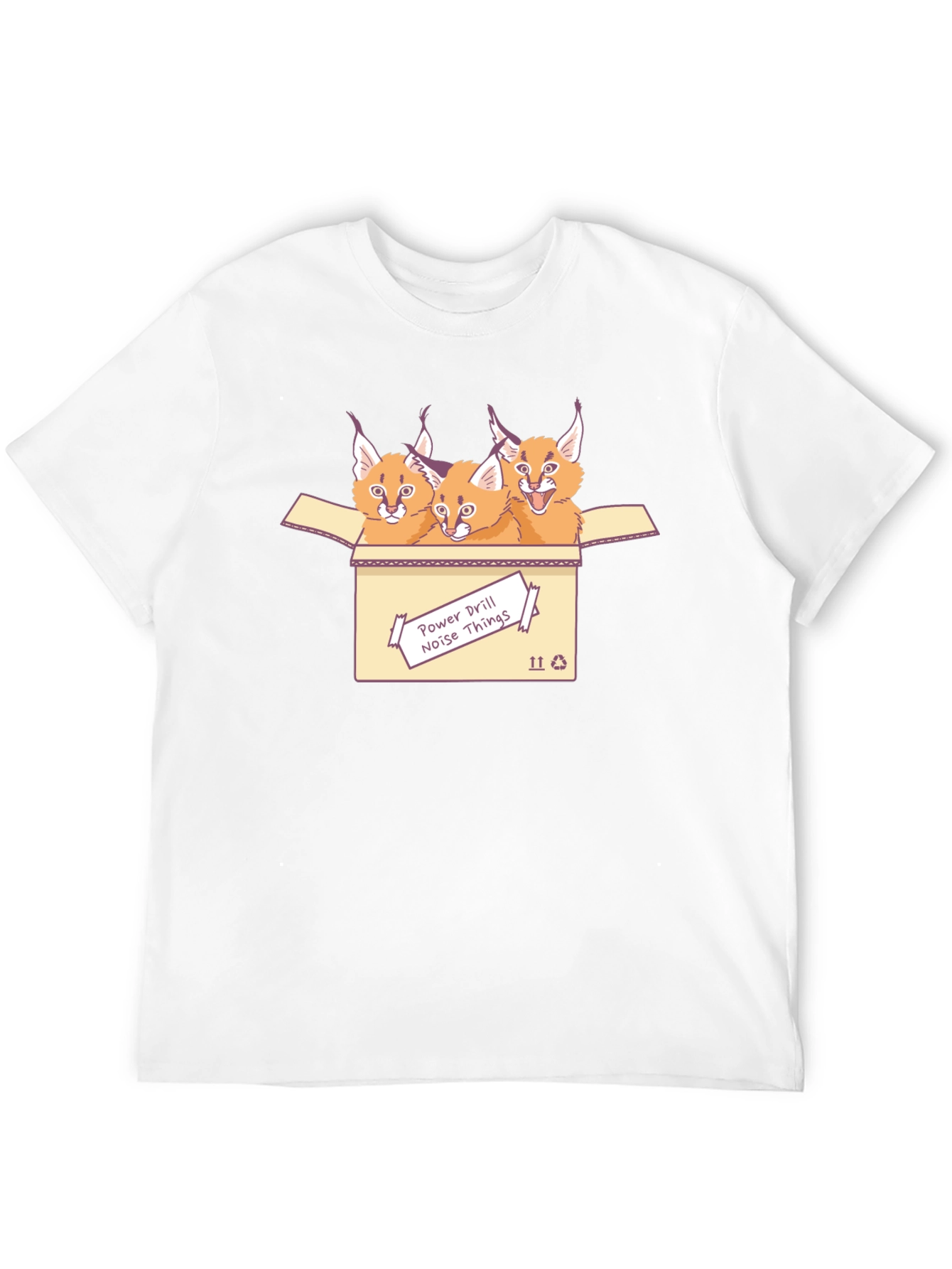 Caracal Cat T-Shirt - Power Drill Noise Things