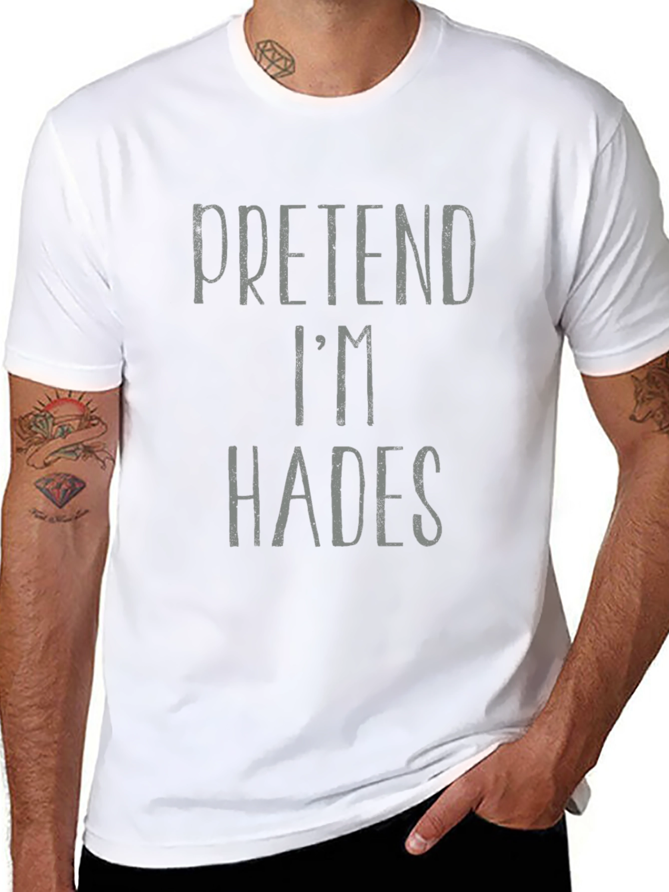 Pretend Im Hades Funny Halloween Costume T-Shirt
