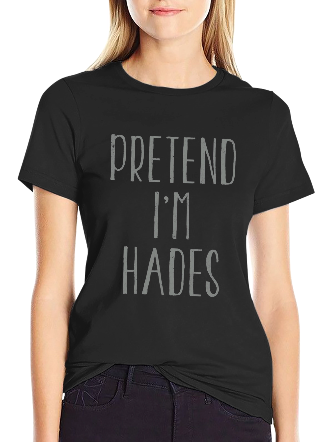 Pretend Im Hades Funny Halloween Costume T-Shirt