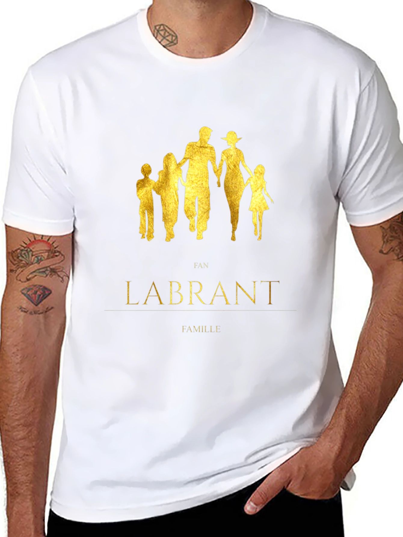 Labrant Family Graphic Black T-Shirt