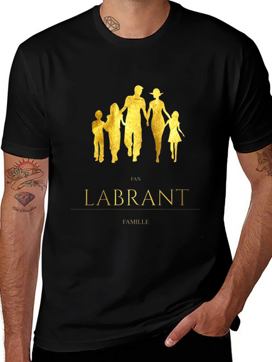 Labrant Family Graphic Black T-Shirt