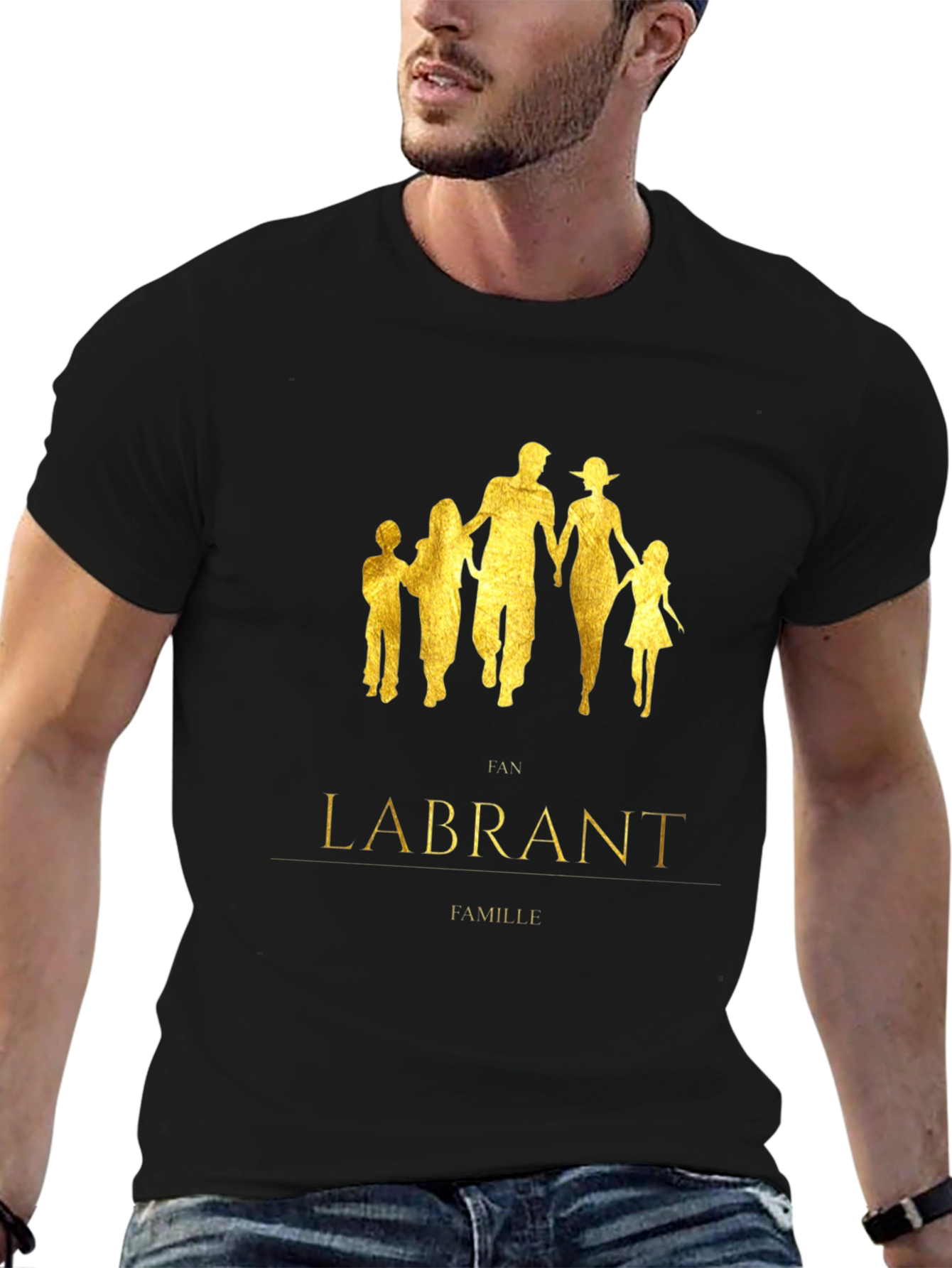 Labrant Family Graphic Black T-Shirt