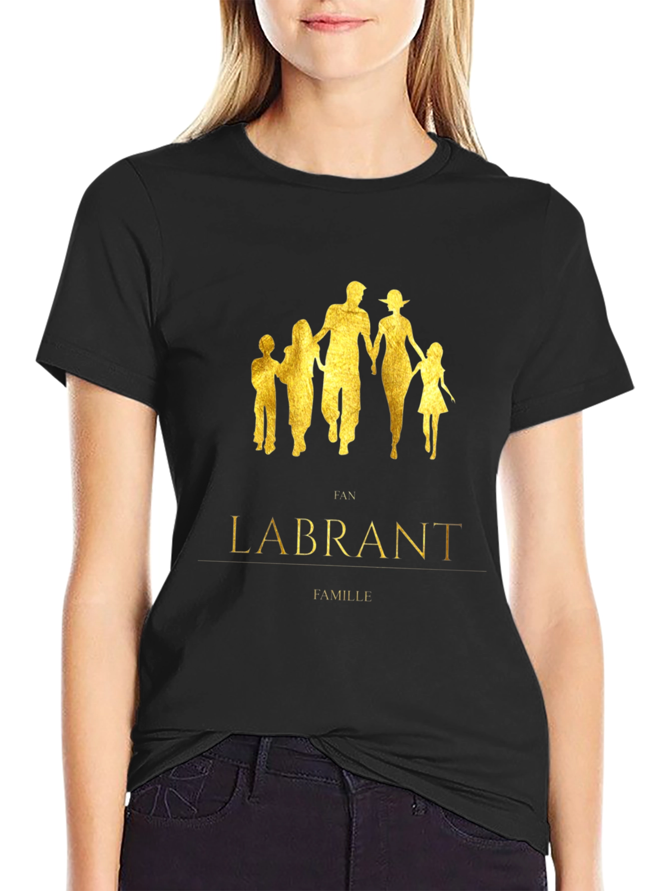 Labrant Family Graphic Black T-Shirt