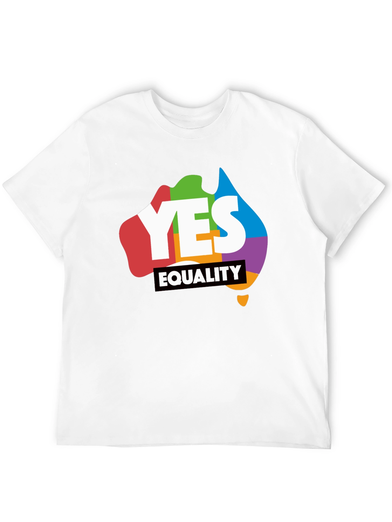 Yes Equality T-Shirt - Rainbow Australia Pride Tee