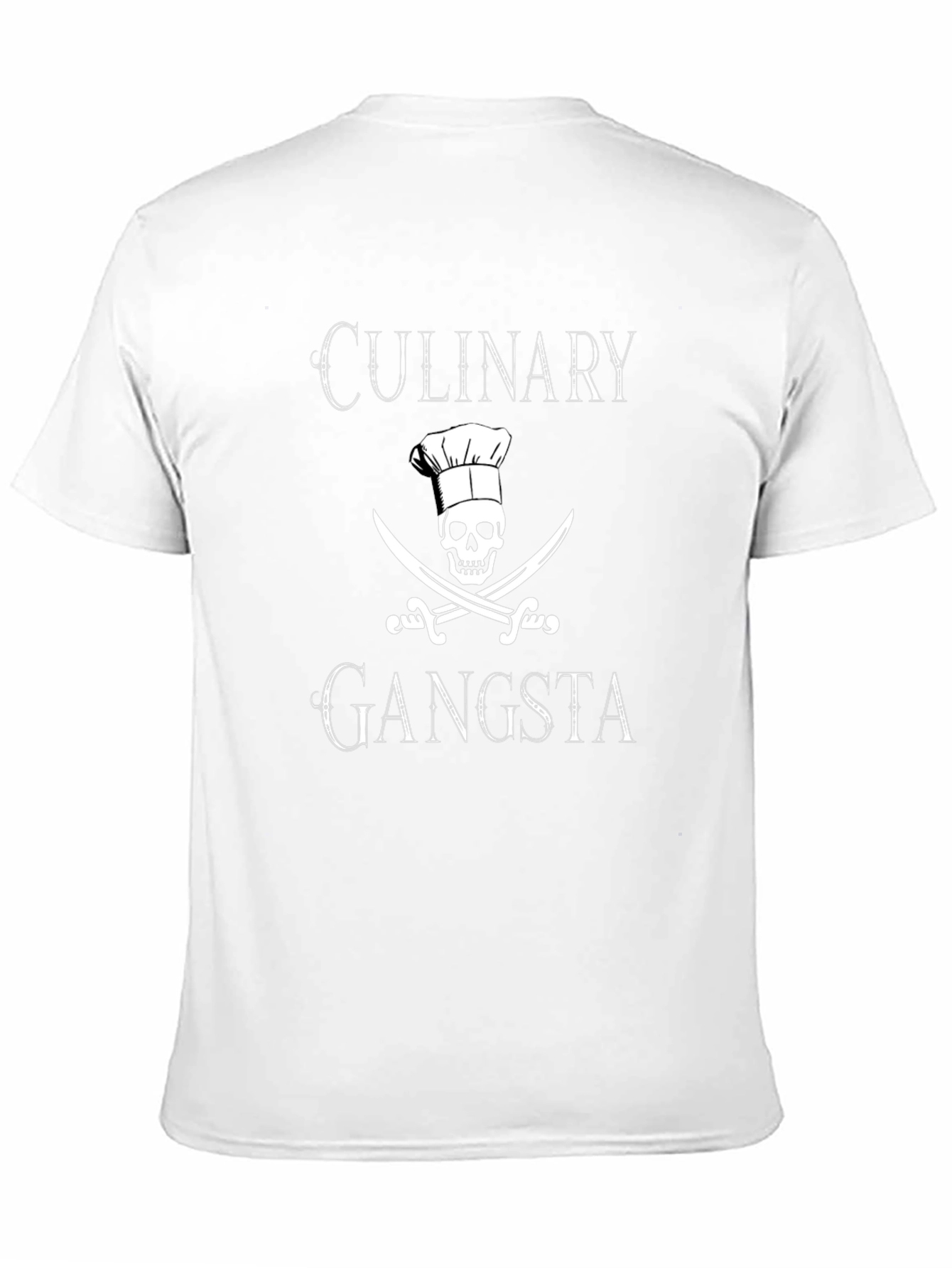 Culinary Gangsta T-Shirt: Chef Skull & Swords