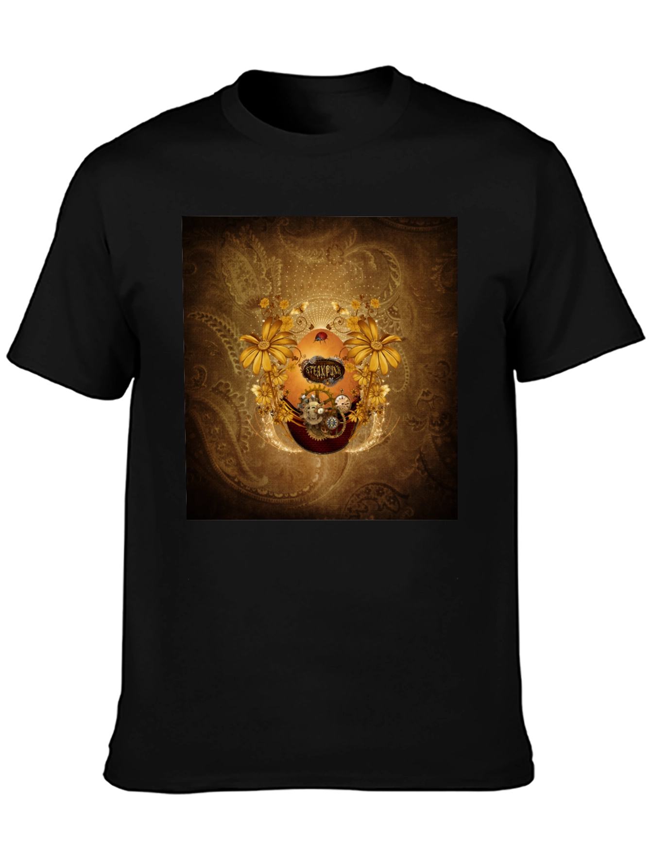 Steampunk Floral T-Shirt
