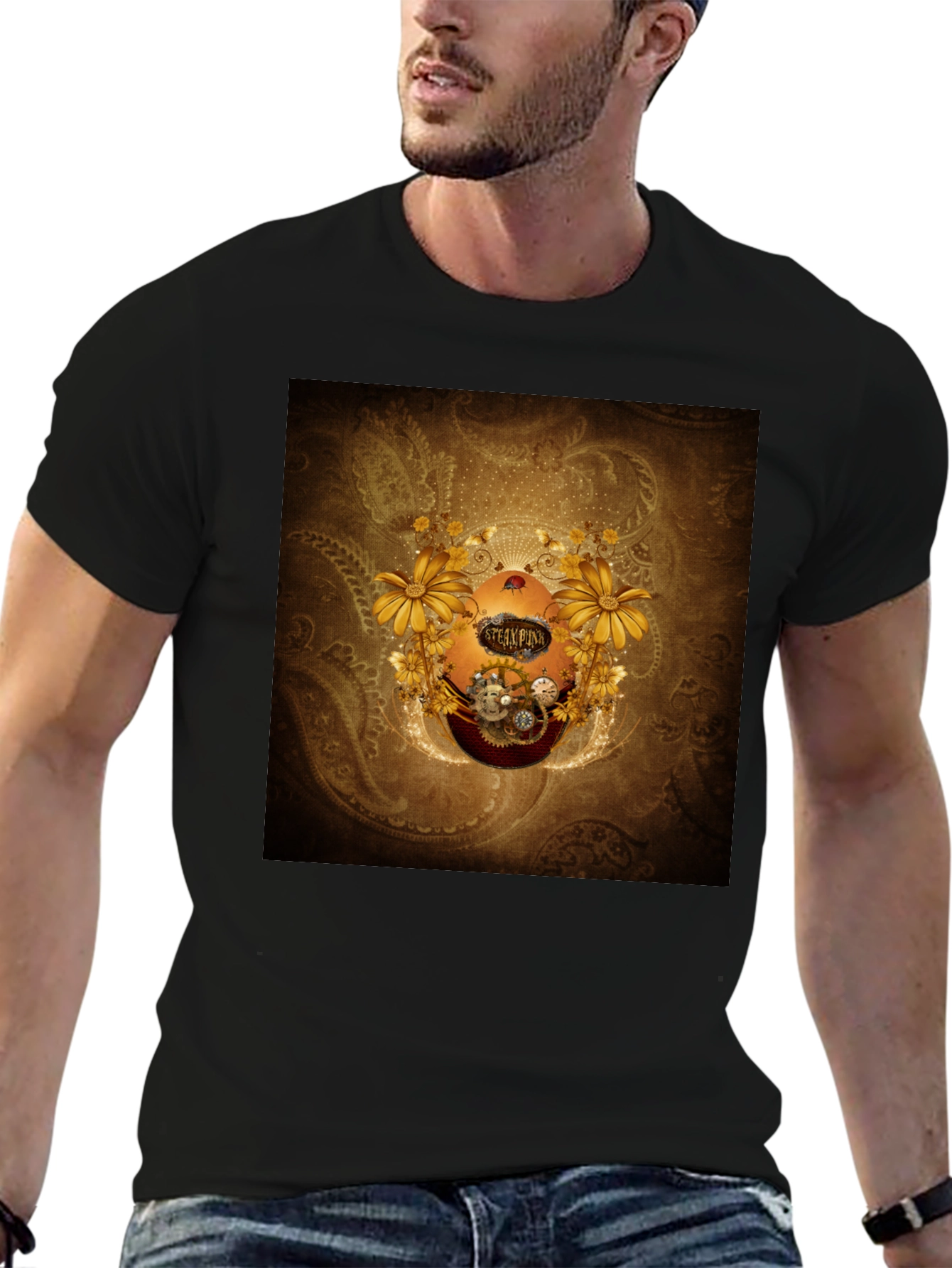 Steampunk Floral T-Shirt