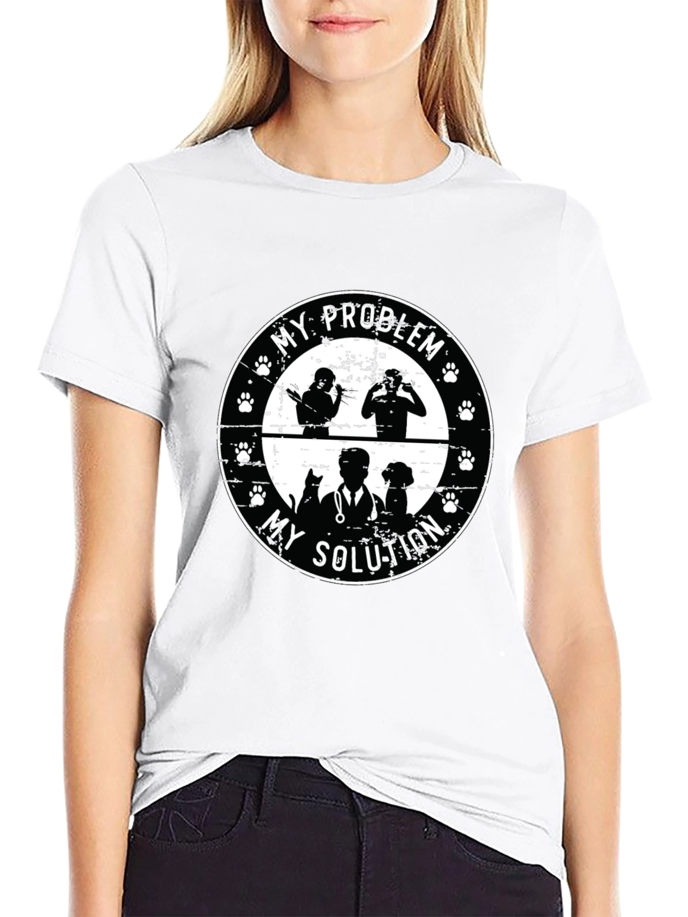 My Problem My Solution Pet Lover Graphic Tee