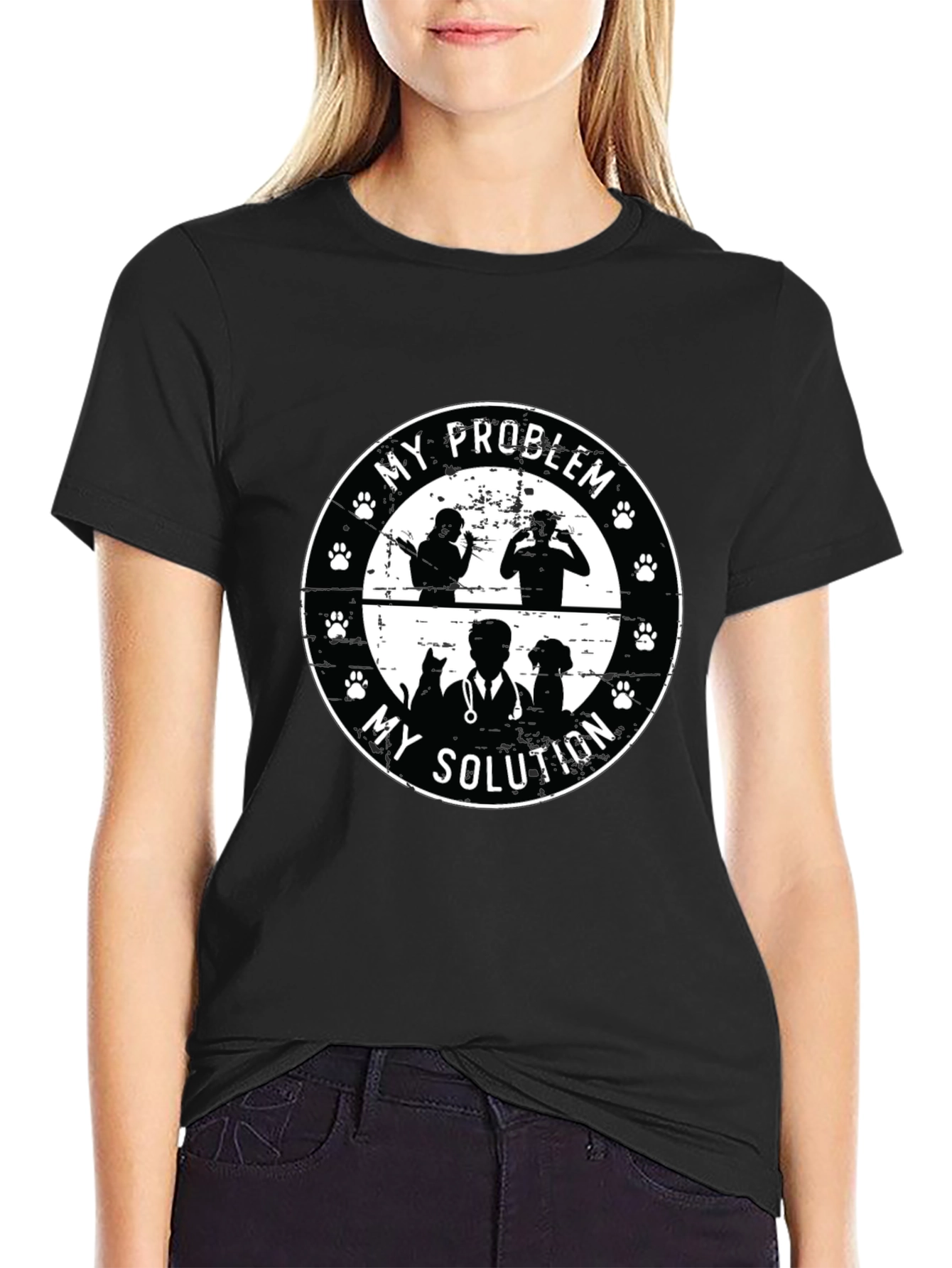 My Problem My Solution Pet Lover Graphic Tee