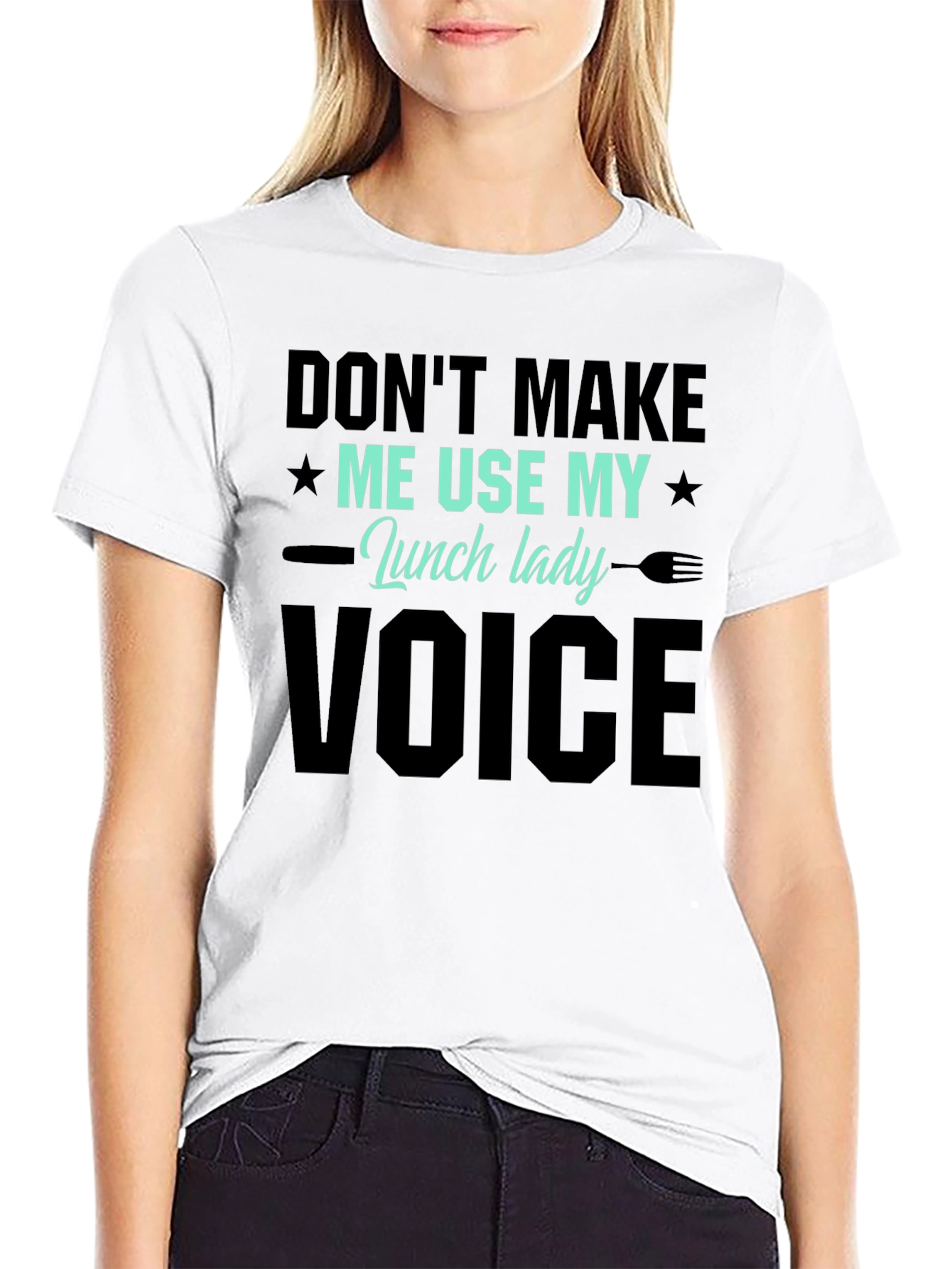 Lunch Lady Voice T-Shirt - Funny Graphic Tee