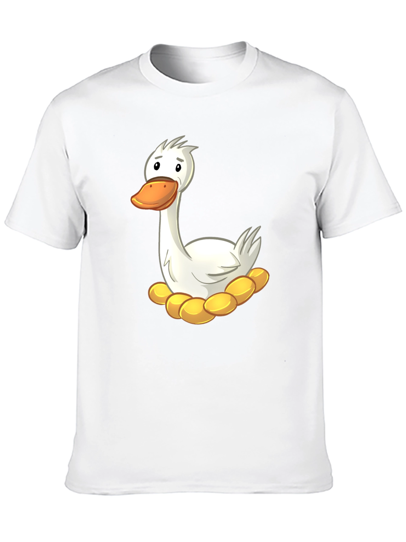 Funny Goose on Nest Graphic T-Shirt