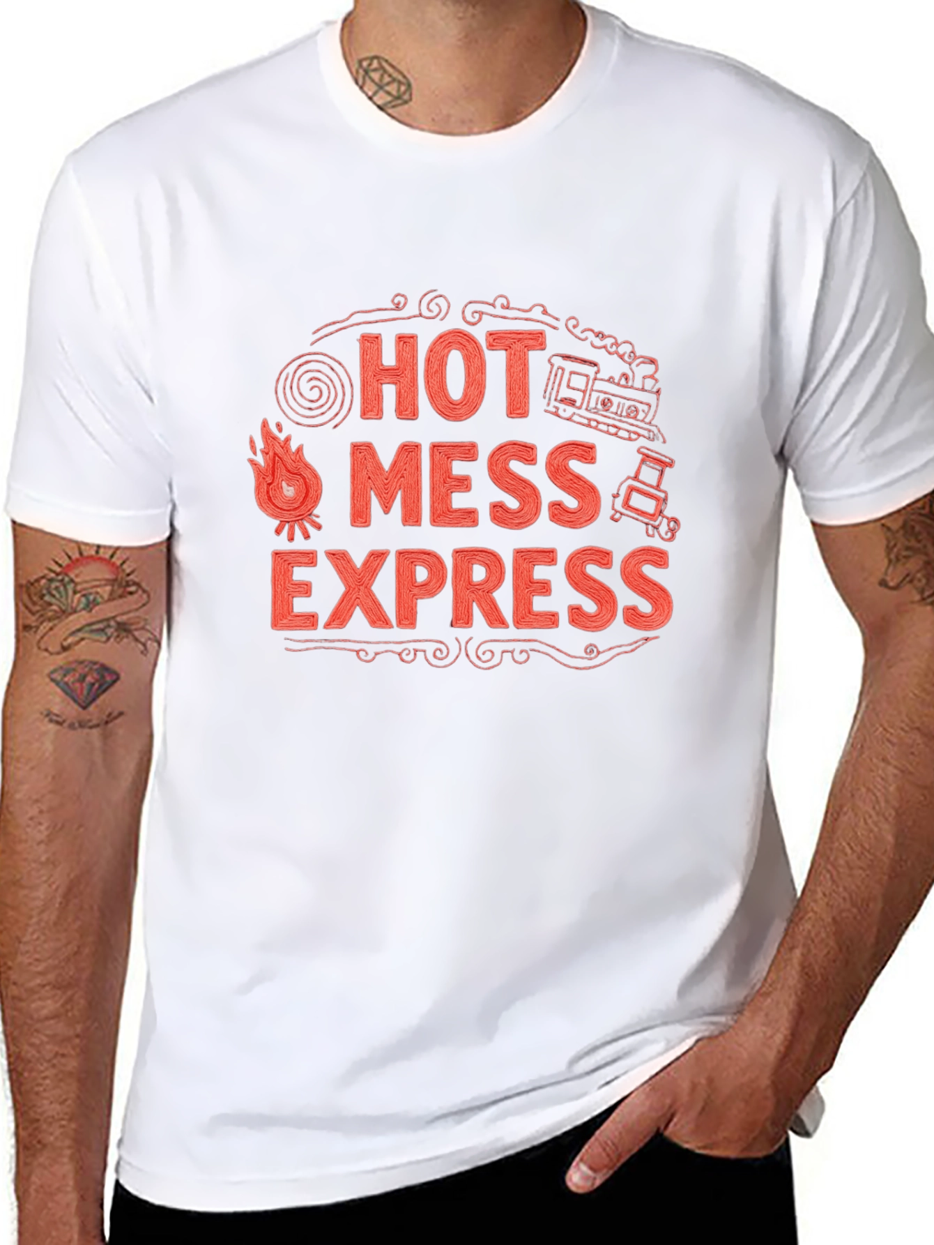 Hot Mess Express Graphic Tee - Novelty T-Shirt