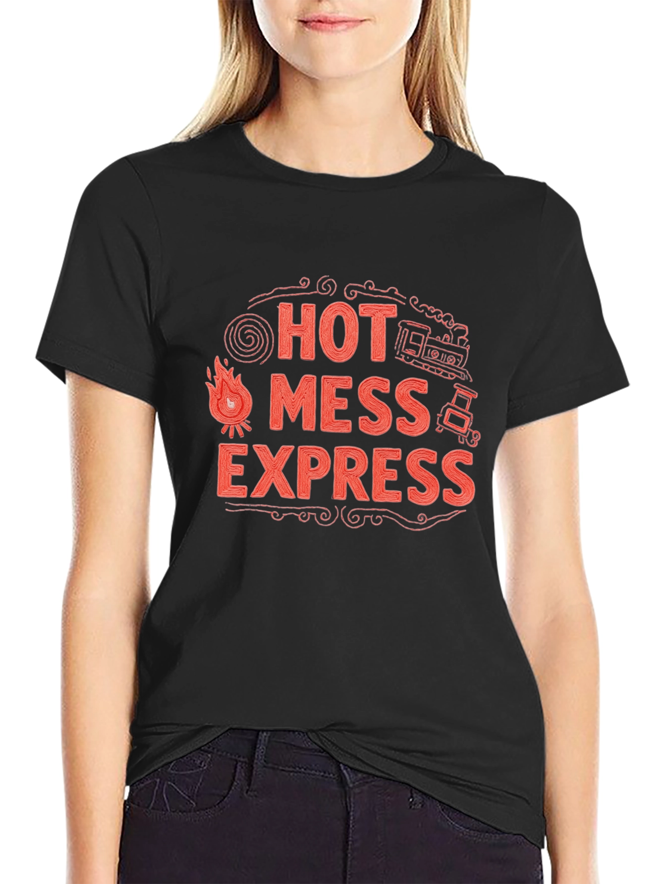 Hot Mess Express Graphic Tee - Novelty T-Shirt